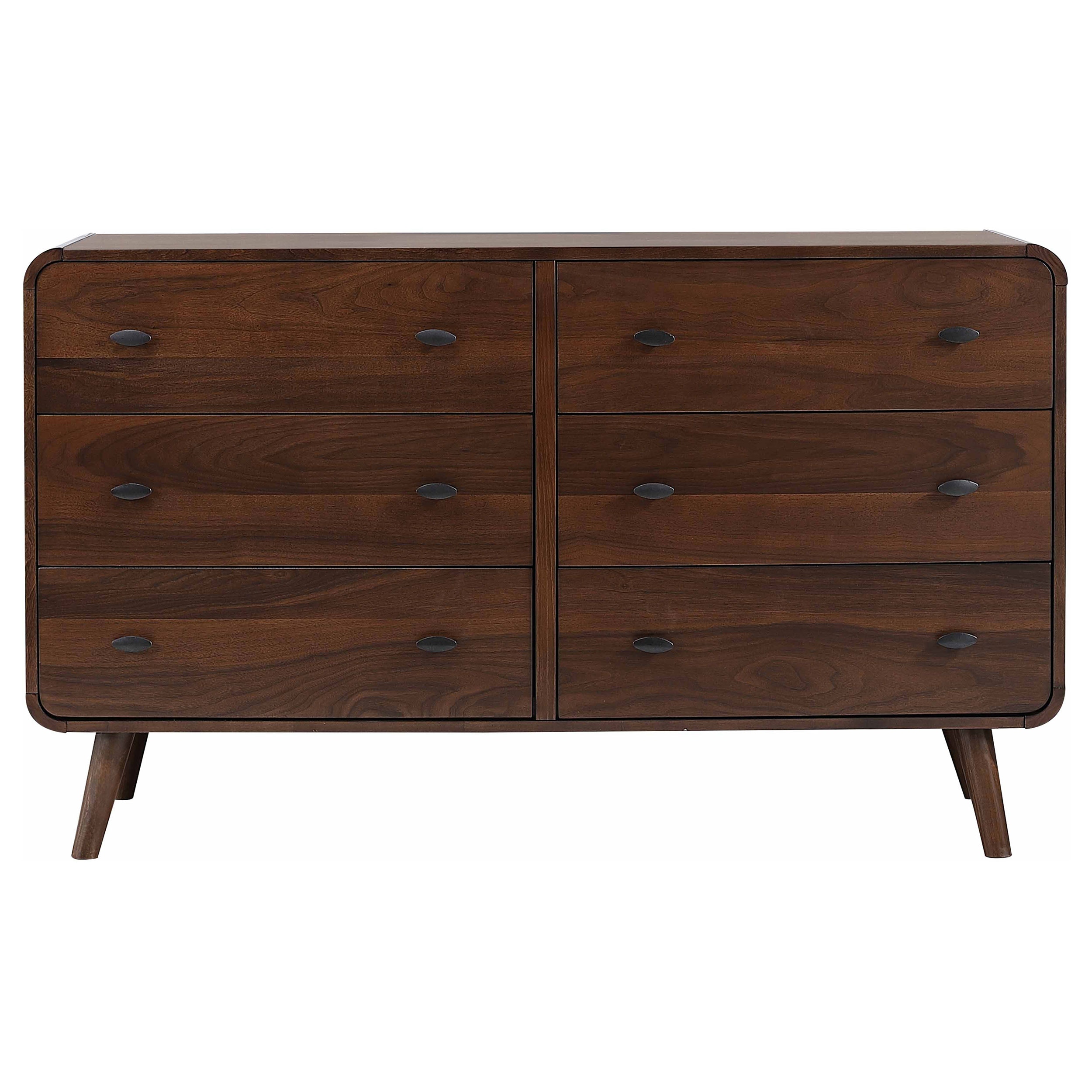 Coaster Bedroom Robyn 6-drawer Bedroom Dresser Dark Walnut 205133