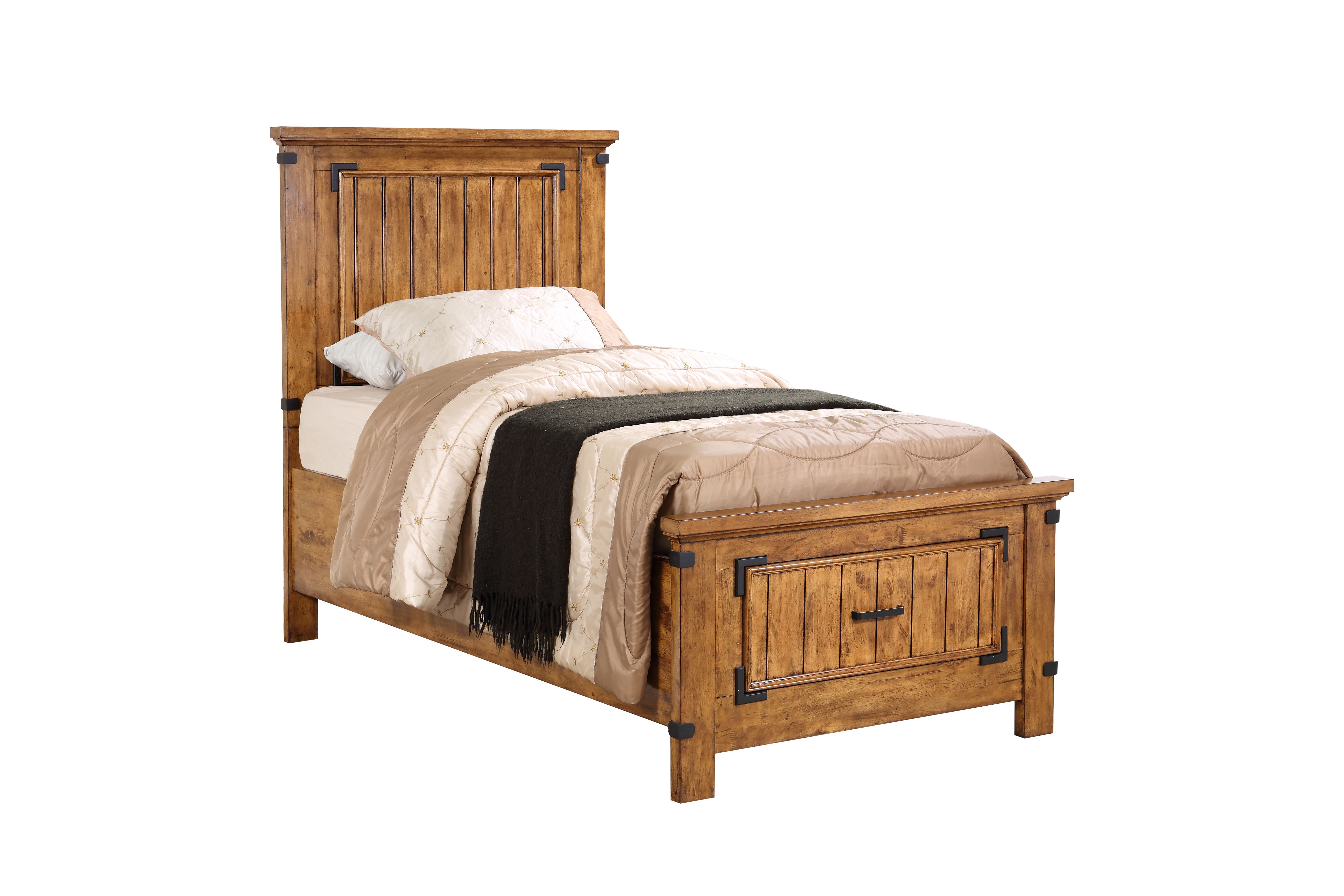 Coaster Bedroom Brenner Wood Twin Storage Panel Bed Rustic Honey 205260T Anna s Home Furnishings