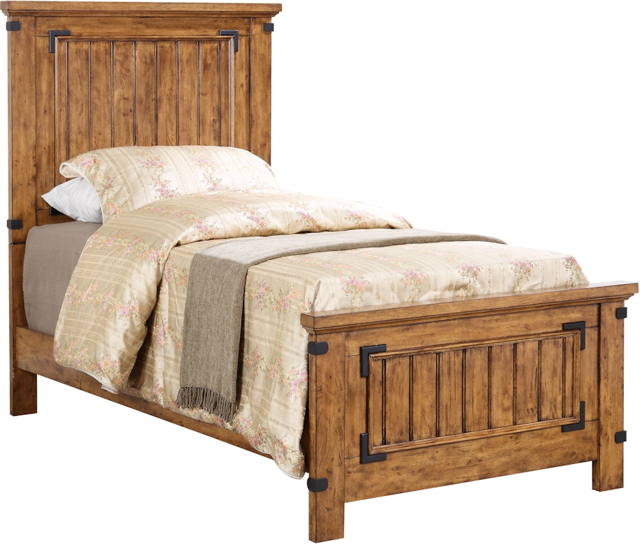 Coaster Youth Brenner Rustic Honey Twin Bed 205261t Aminis