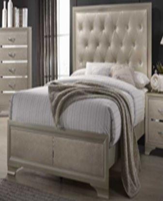 Coaster Bedroom Beaumont Wood Queen Panel Bed Champagne 205291Q