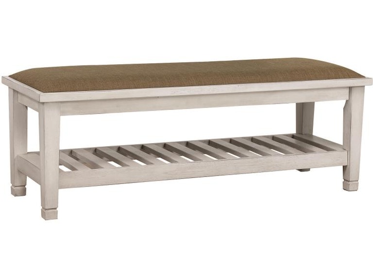 Coaster Liza White Cushioned Bed Bench 205337 CO205337