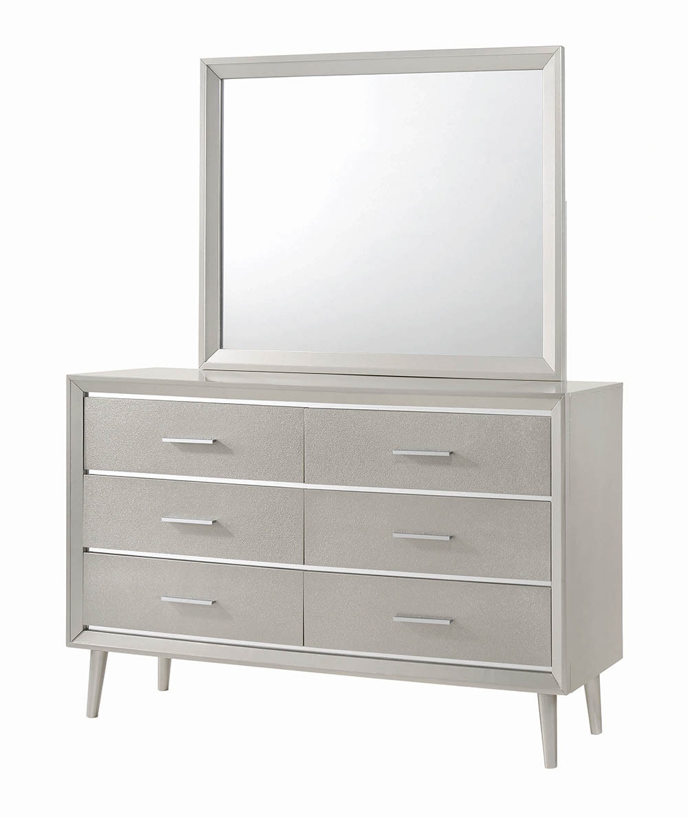 trendy homecoming dresses 2021 Haven Bedroom Dresser Mirror - White main image 1