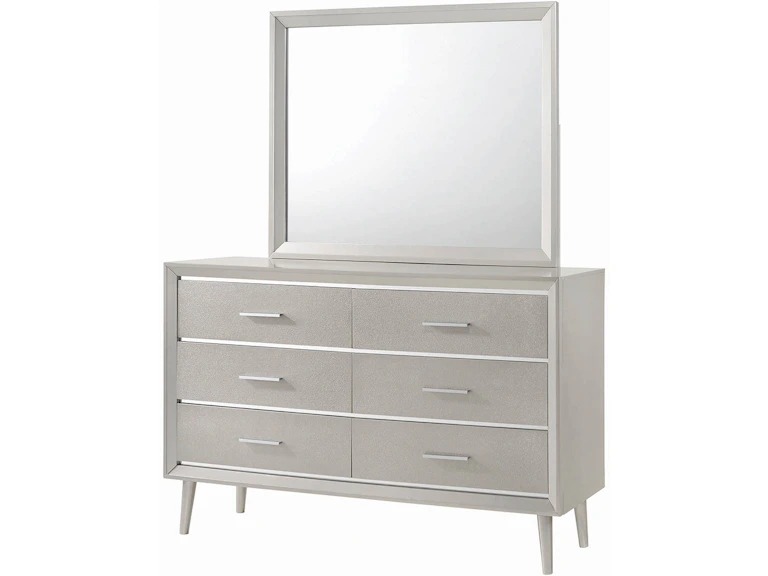 Coaster Mirrors Ramon Dresser Mirror Metallic Sterling 222704 - Rider Furniture - Princeton, South Coaster Mirrors Ramon Dresser Mirror Metallic Sterling 222704 - Rider Furniture - Princeton, South