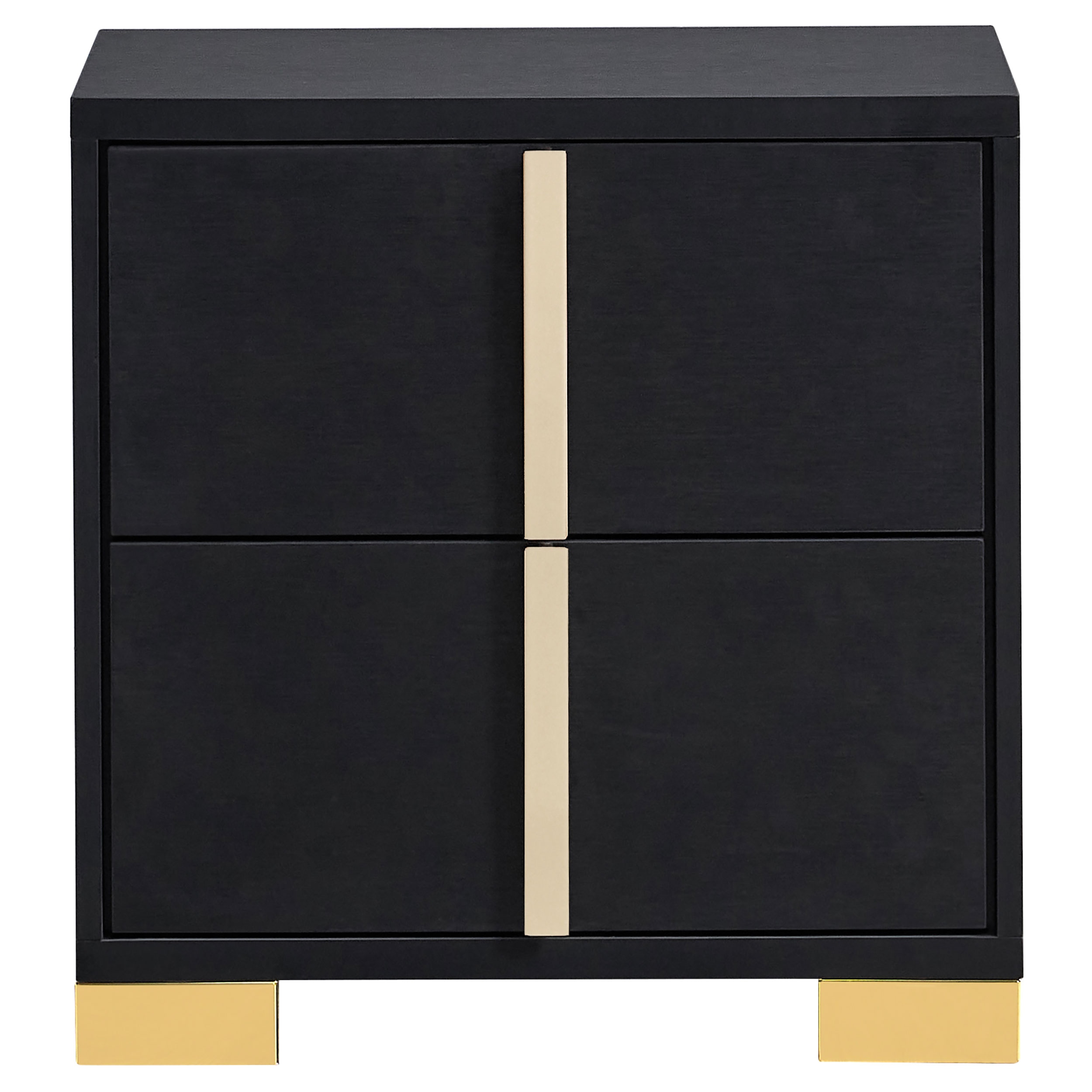 Coaster Bedroom Marceline 2-drawer Nightstand Black 222832 - Rider