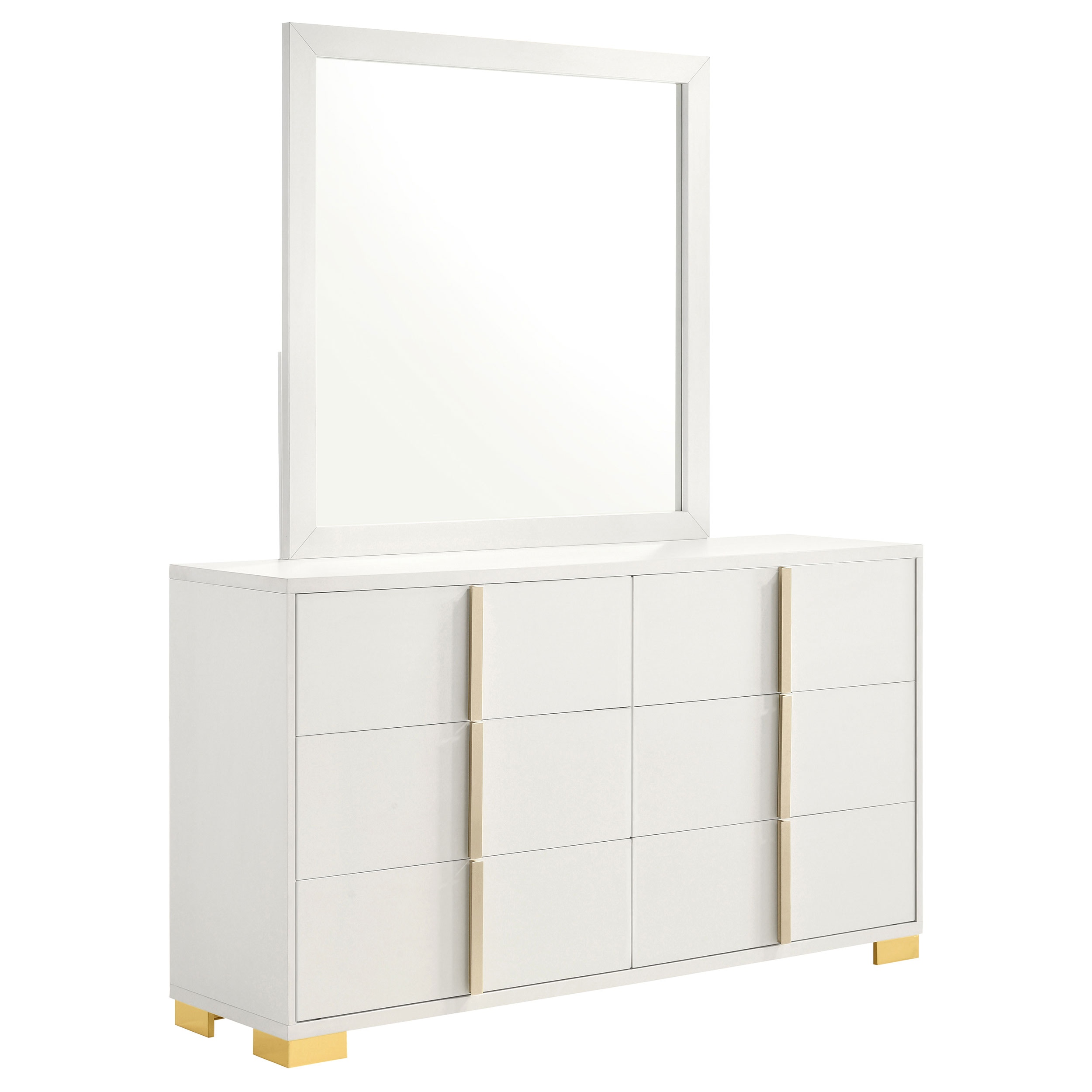 Coaster Marceline 6-drawer Dresser With Mirror White 222933M