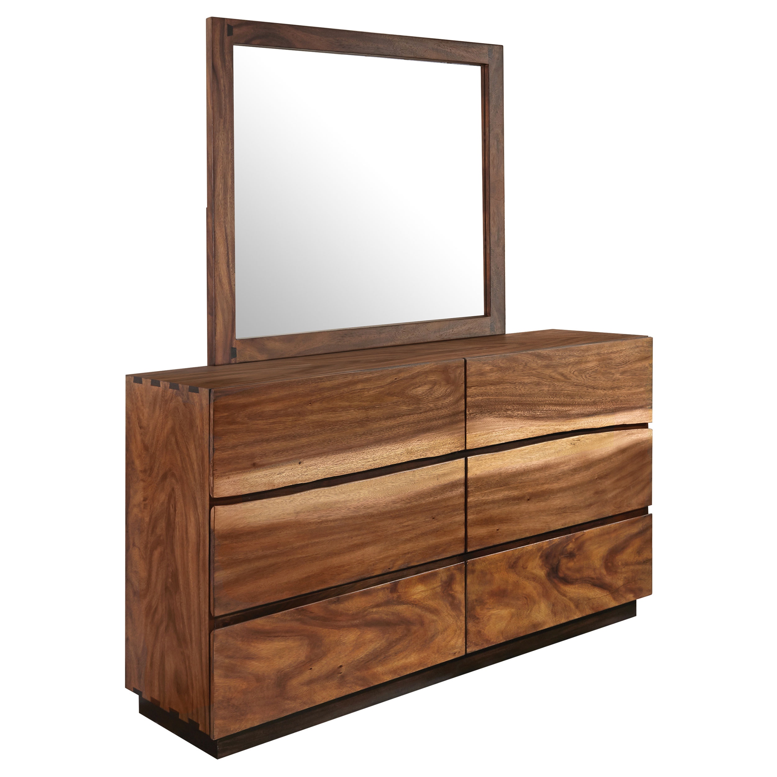 Coaster Winslow 6-drawer Dresser With Mirror Smokey Walnut 223253M