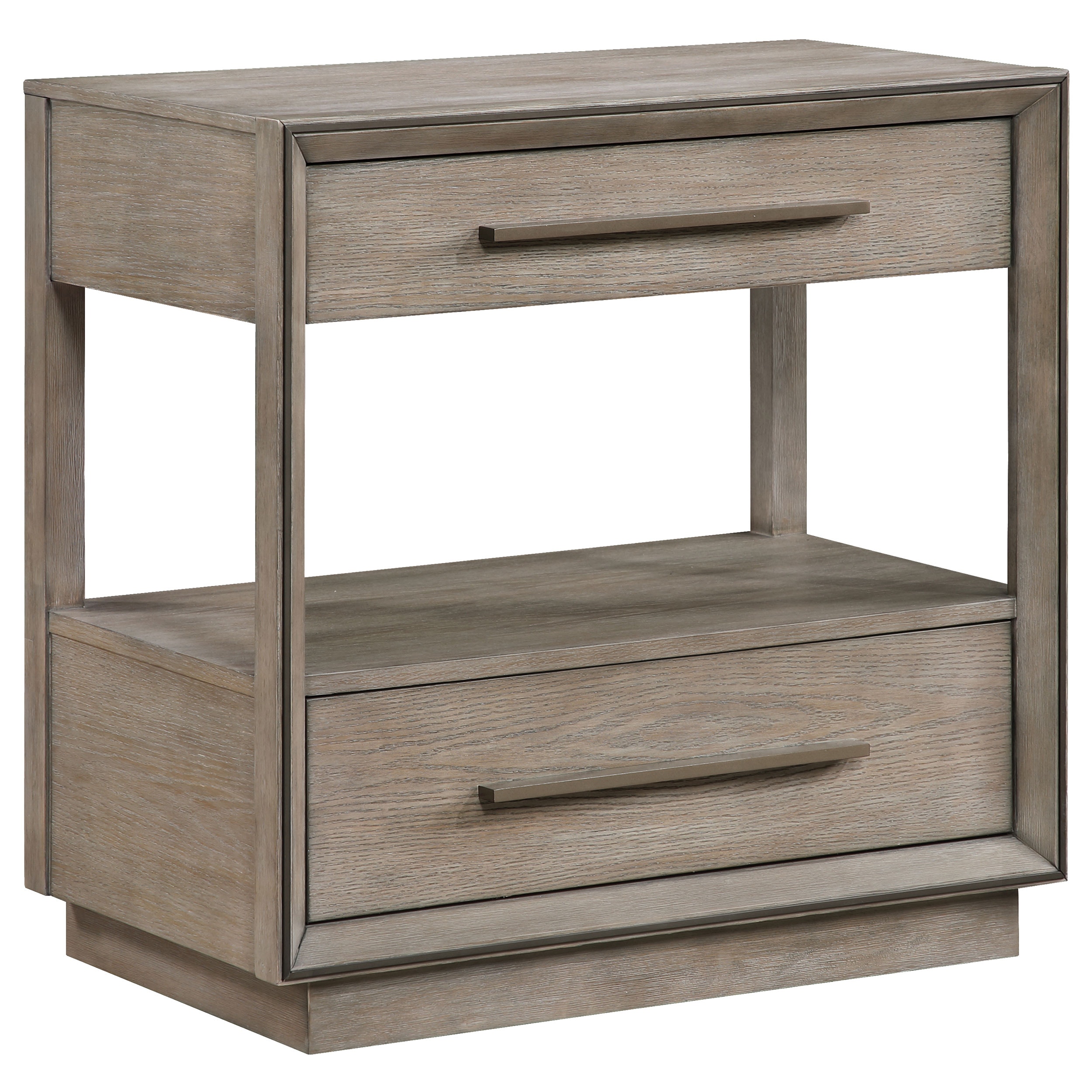 nijiiro★ 　2点セット 　pmo-pg011 TAUPE Coaster Bedroom Durango 2-drawer Nightstand Bedside Table Taupe