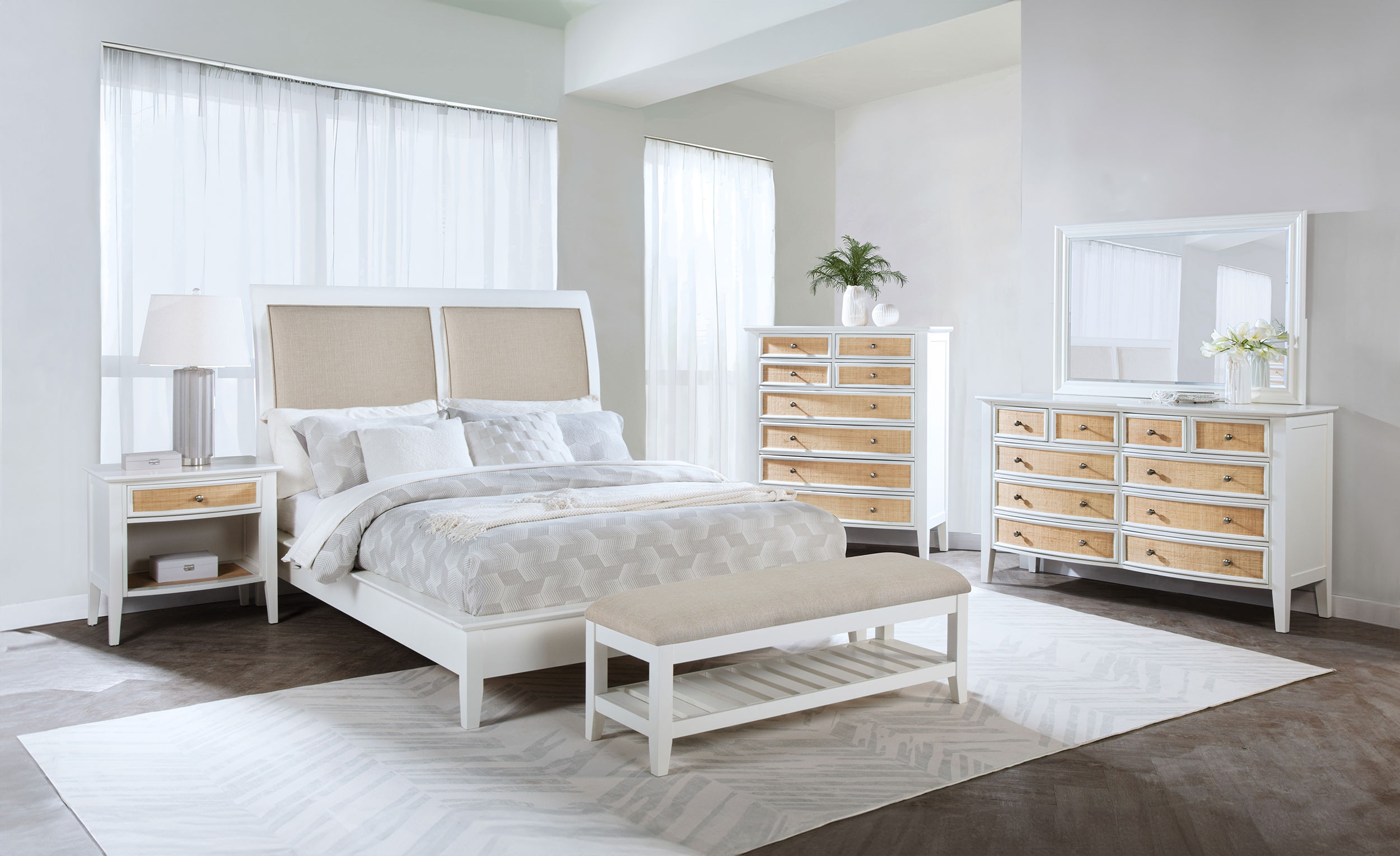 Coaster Bexhill 5-piece Eastern King Bedroom Set White 223471KE-S5