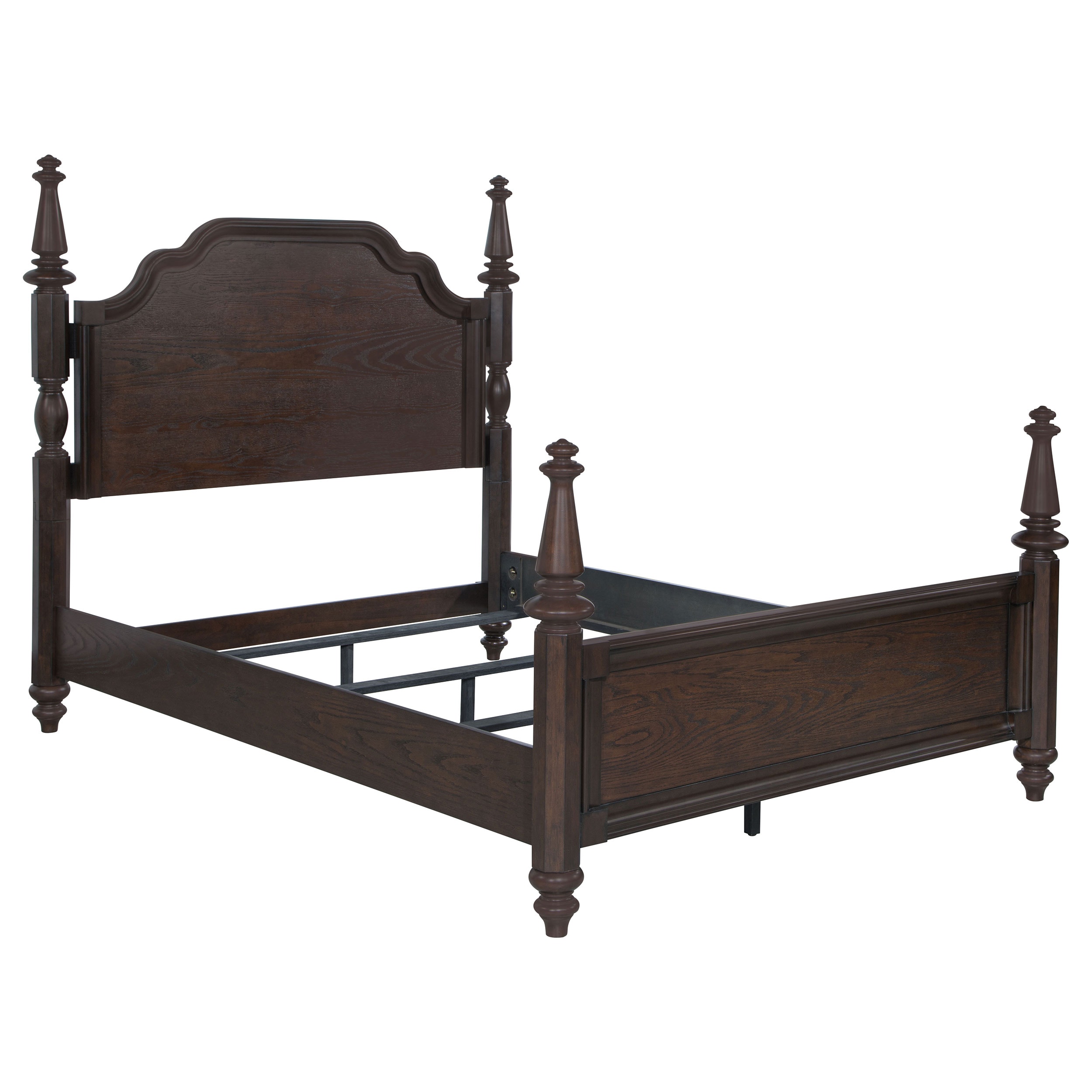 Coaster Andover 63-inch Four Poster California King Bed Dark Oak 223631KW