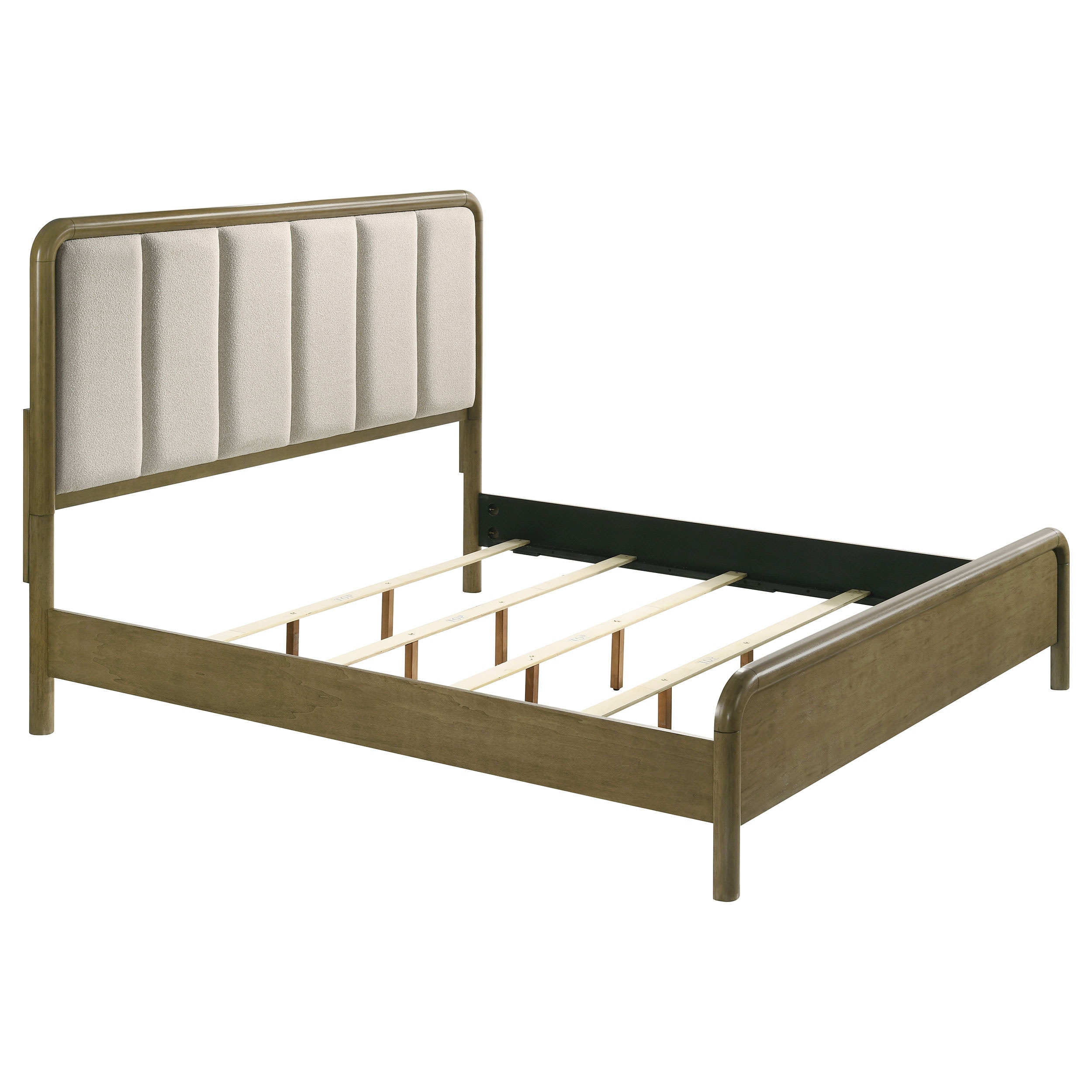 Coaster Amsbury 59-inch Upholstered Queen Bed Nutmeg 224271Q