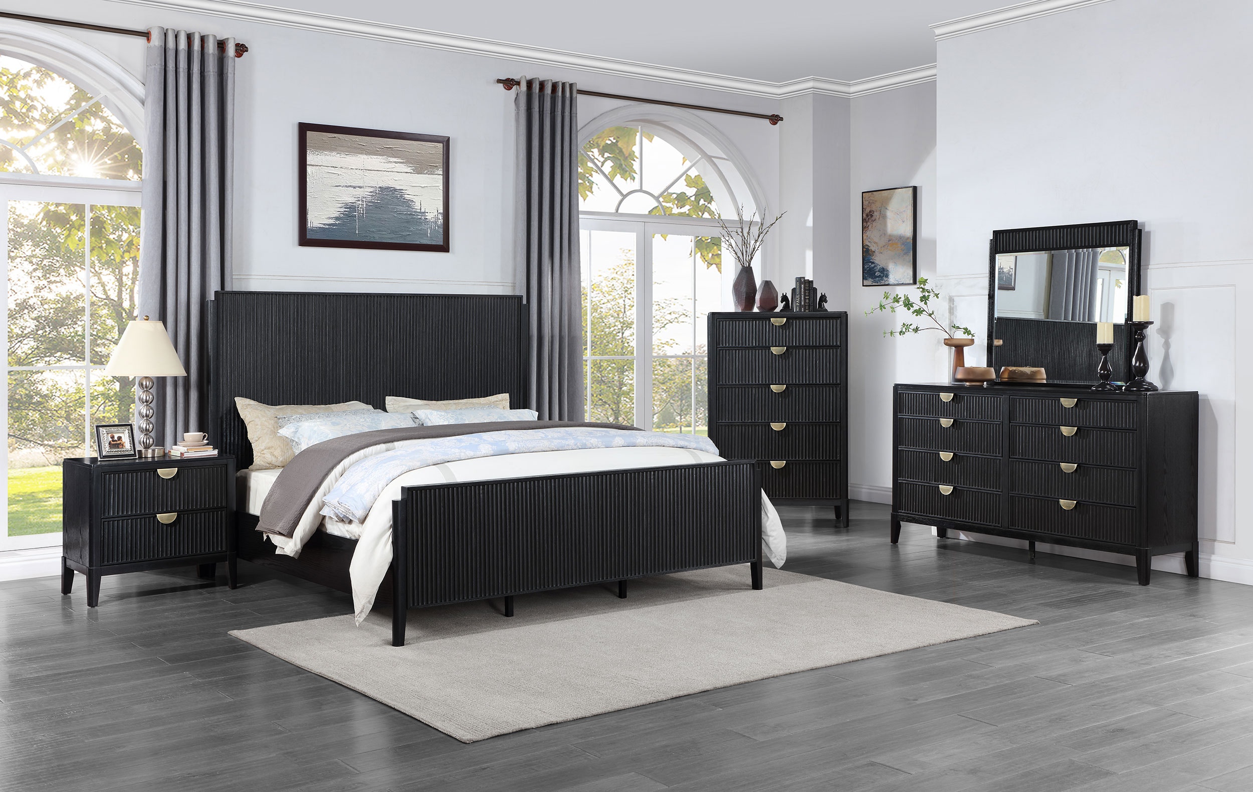 Coaster Brookmead 5-piece Eastern King Bedroom Set Black 224711KE-S5