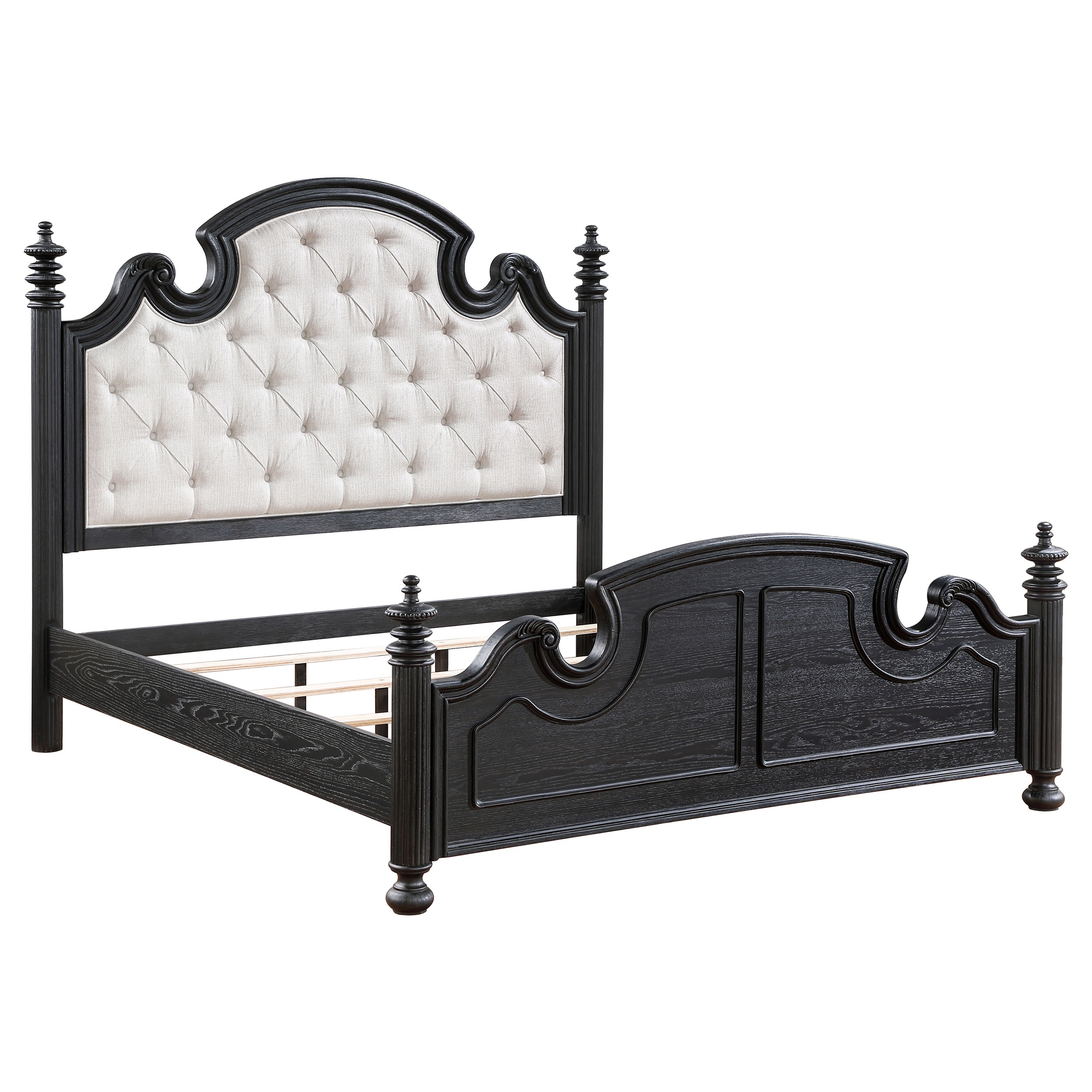 Coaster Celina Wood Queen Poster Bed Black 224761Q