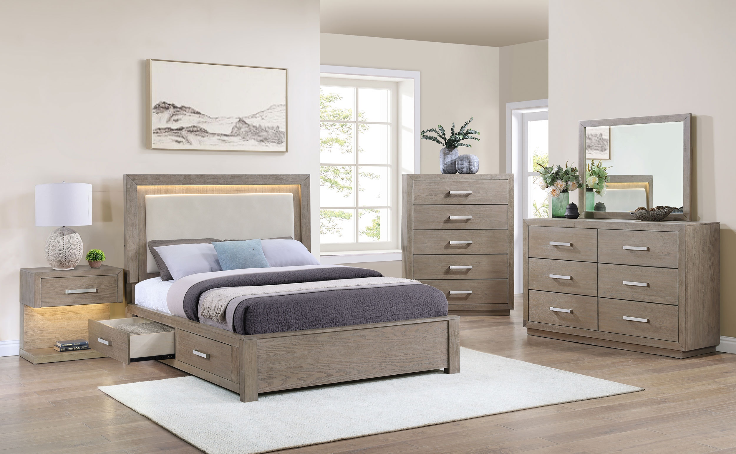 Coaster Bedroom Kenora 5-piece Queen Bedroom Set Barley
