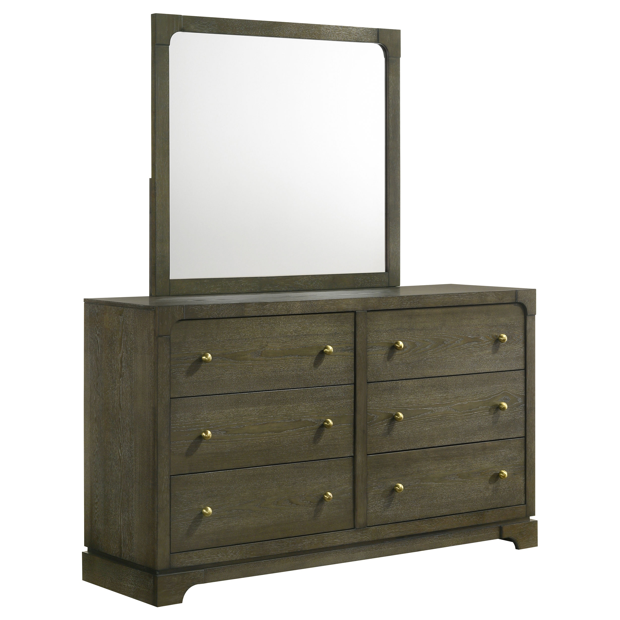 Coaster Gran Park 6-drawer Dresser And Mirror Dark Cocoa 224933M