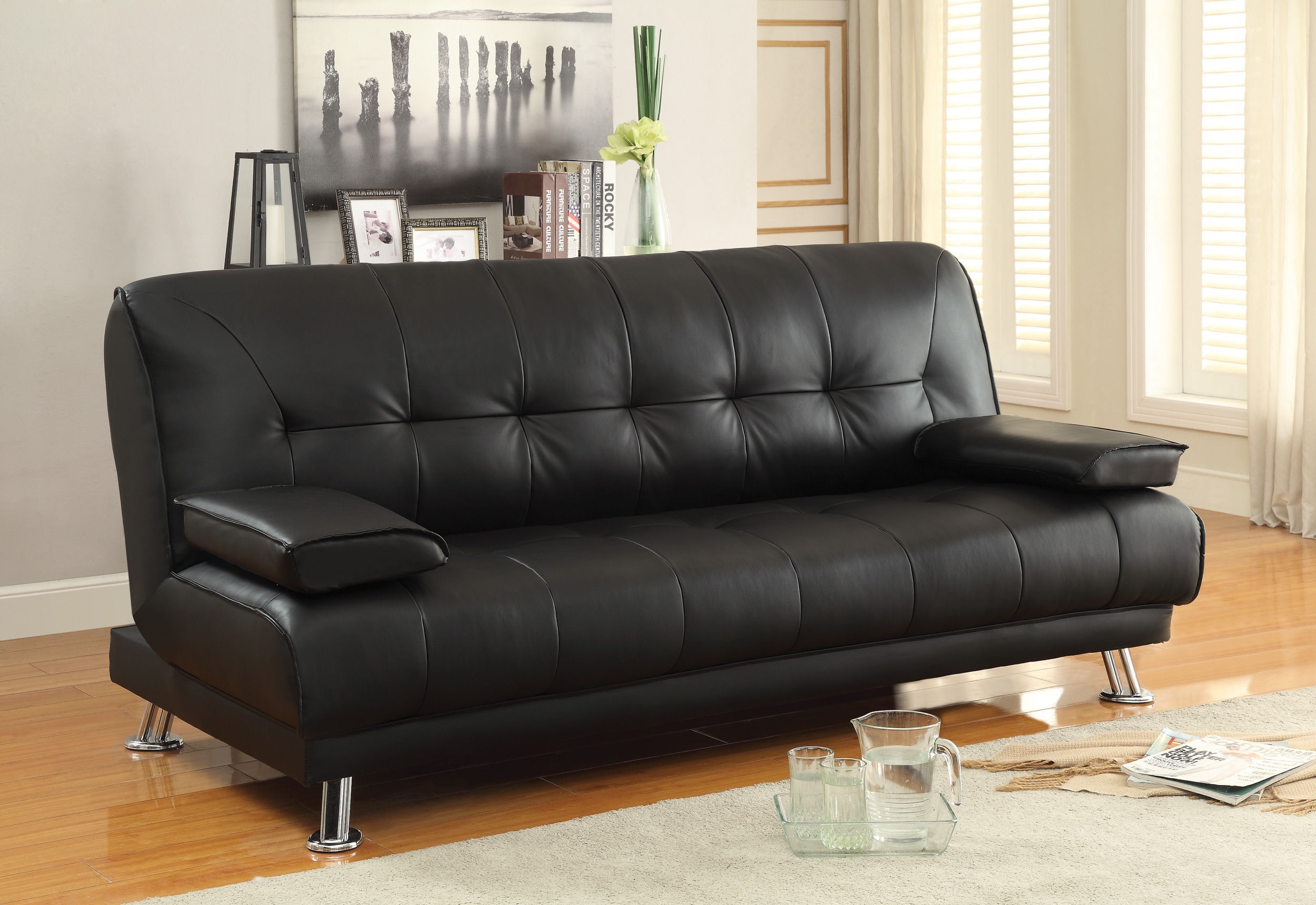 Coaster futon hotsell sofa bed