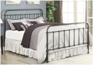 Coaster Livingston Metal Queen Open Frame Bed Dark Bronze 300399Q
