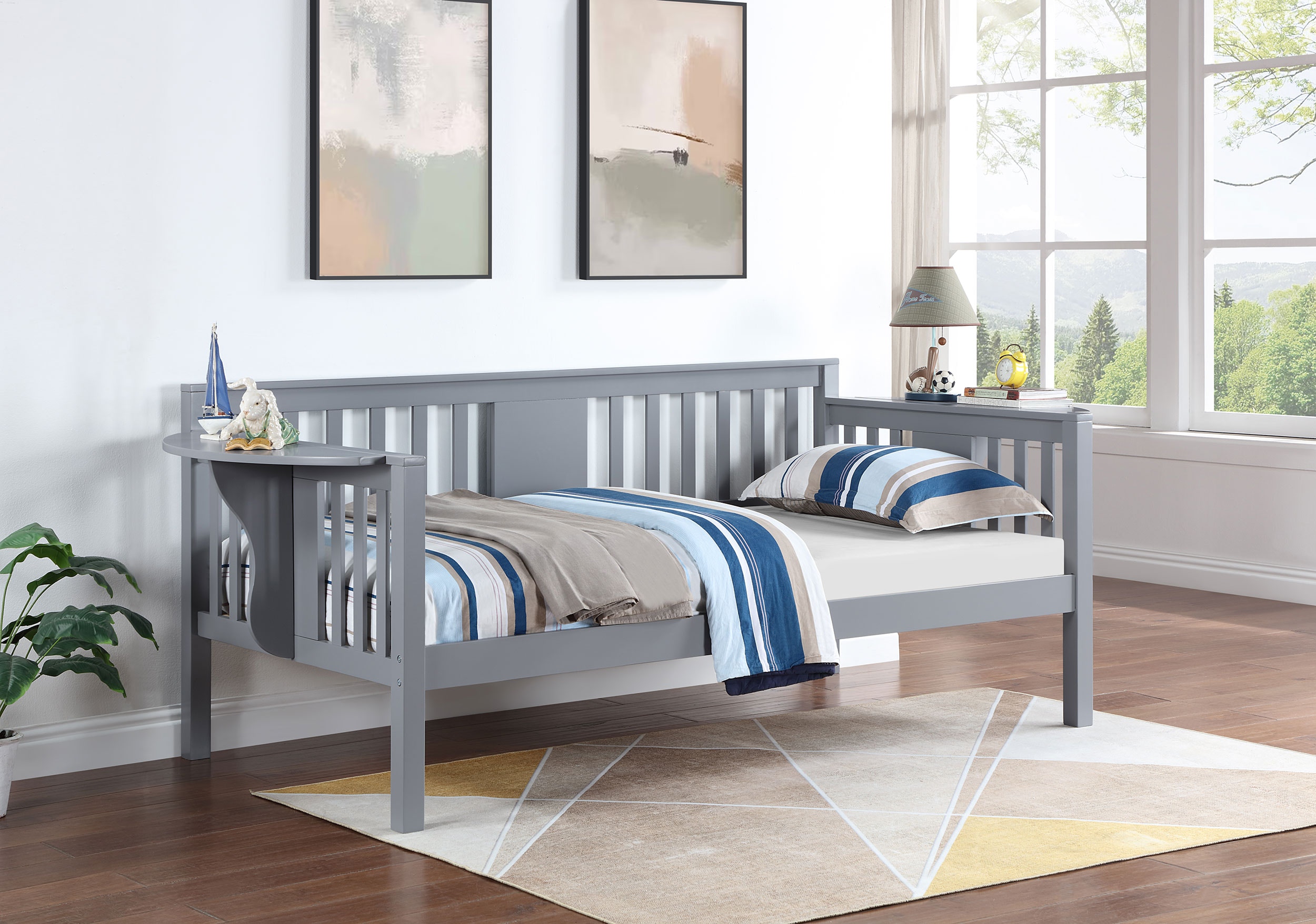 Coaster Bedroom Bethany Wood Twin Daybed With Drop-down Tables