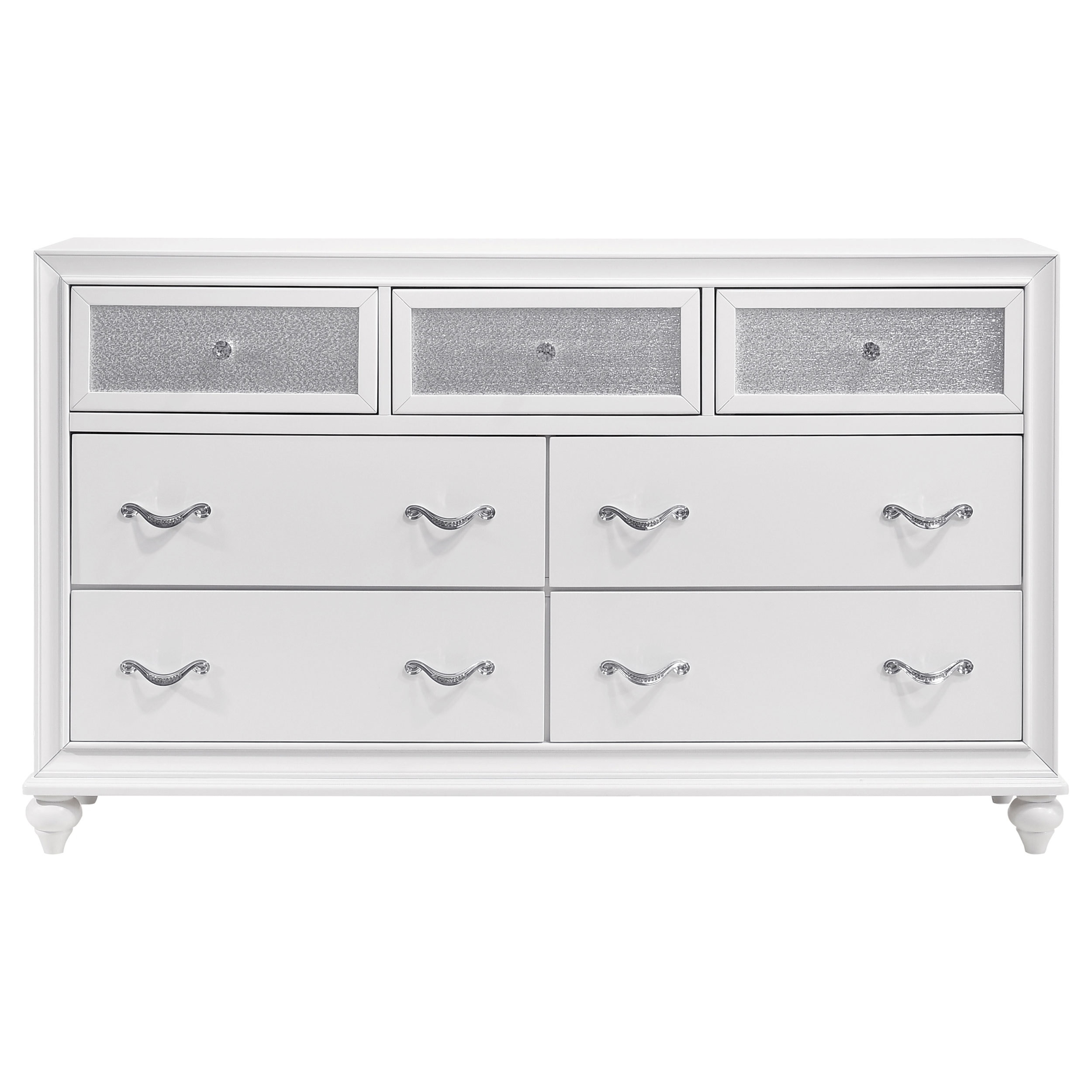 Coaster Bedroom Barzini 5-piece Queen Bedroom Set White 300843Q-S5