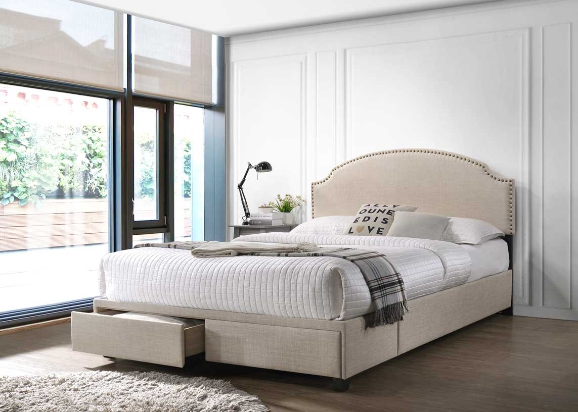 Soft Modern upholstered bed - Sleep Number