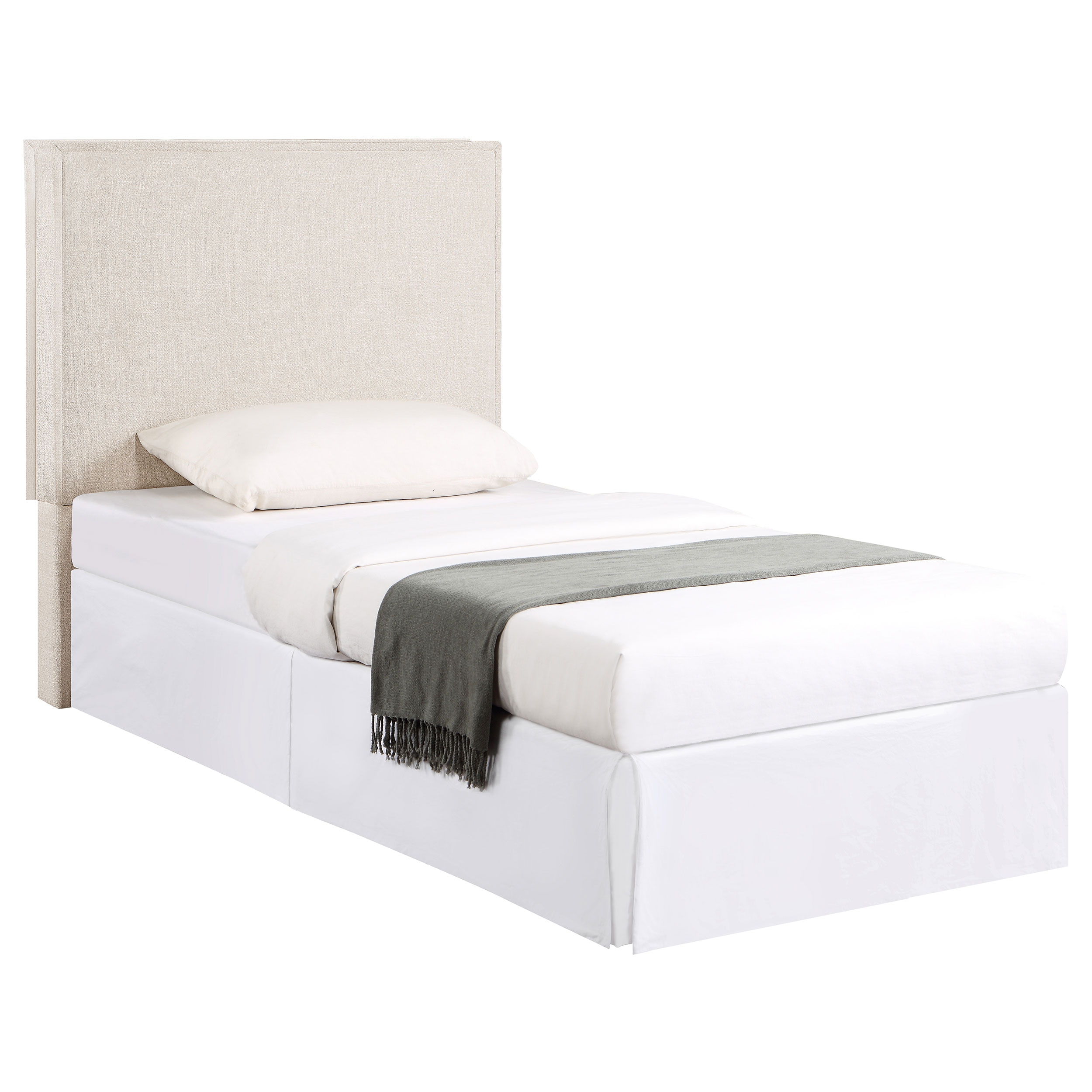  Izzy Upholstered Twin Panel Headboard Sand 