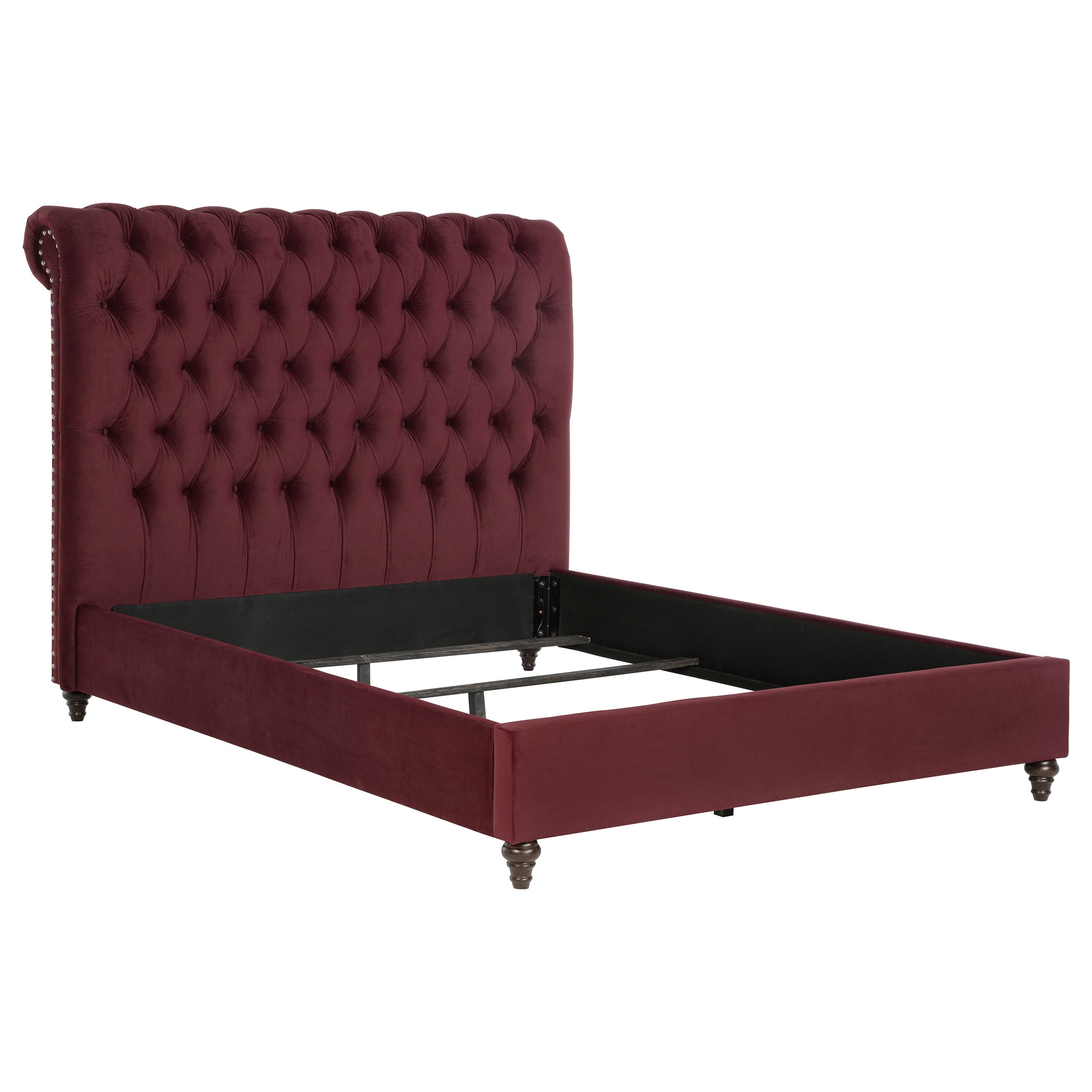 Coaster Devon 57-inch Upholstered Queen Panel Bed Wine Red 360341Q