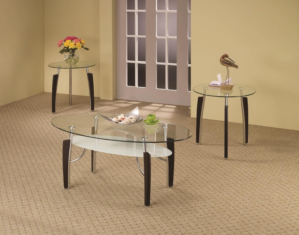 Coaster furniture 3 piece 2024 coffee table set