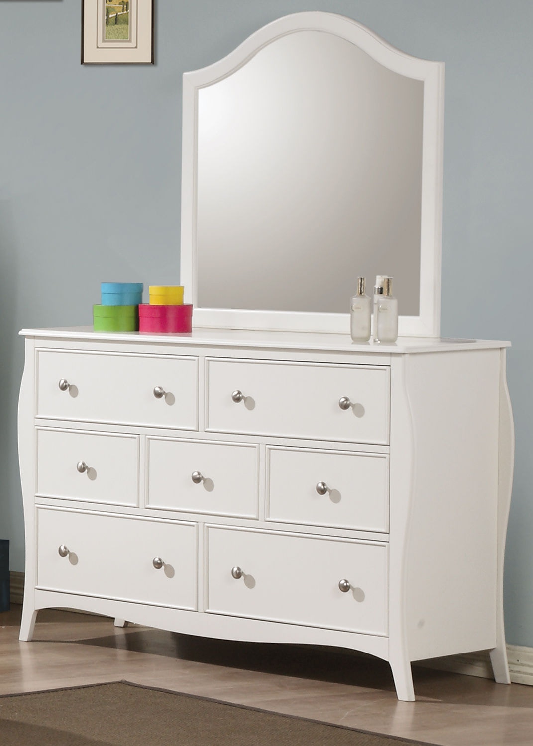 Coaster Bedroom Dominique 7-drawer Dresser Cream White 400563 - Wenz Home Furniture - Green Bay, WI Coaster Bedroom Dominique 7-drawer Dresser Cream White 400563 - Wenz Home Furniture - Green Bay, WI