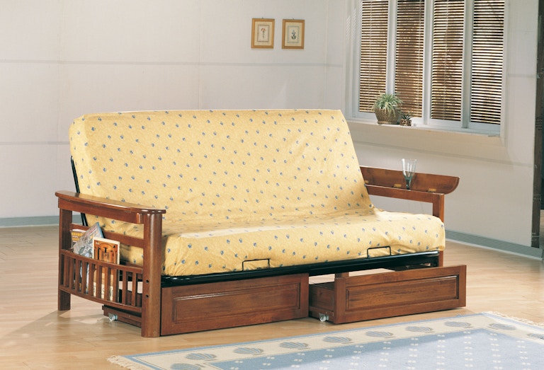 coaster living room futon frame