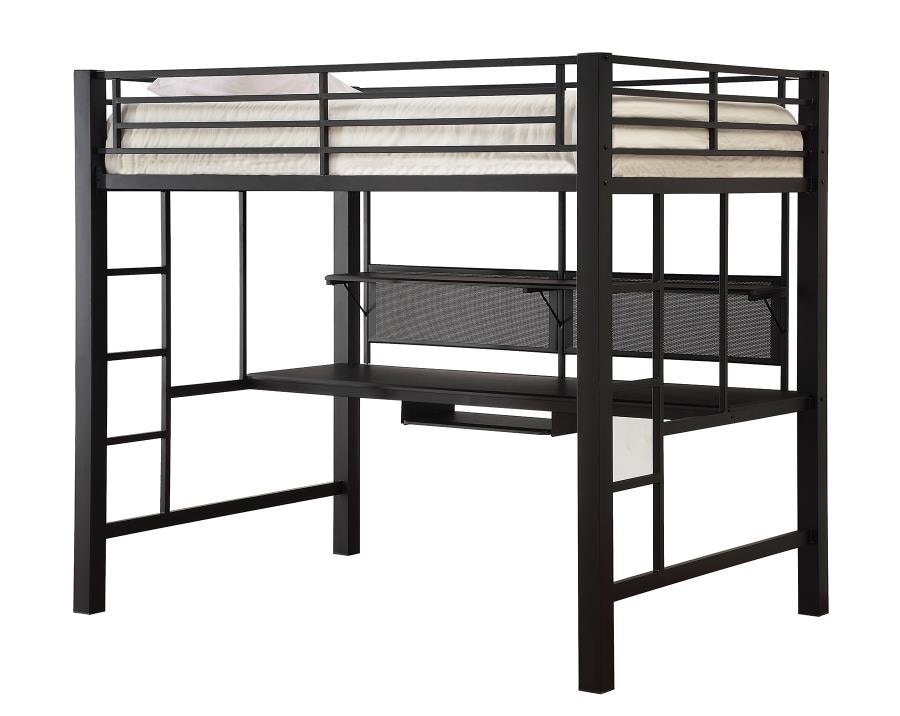 Coaster full workstation on sale loft bed