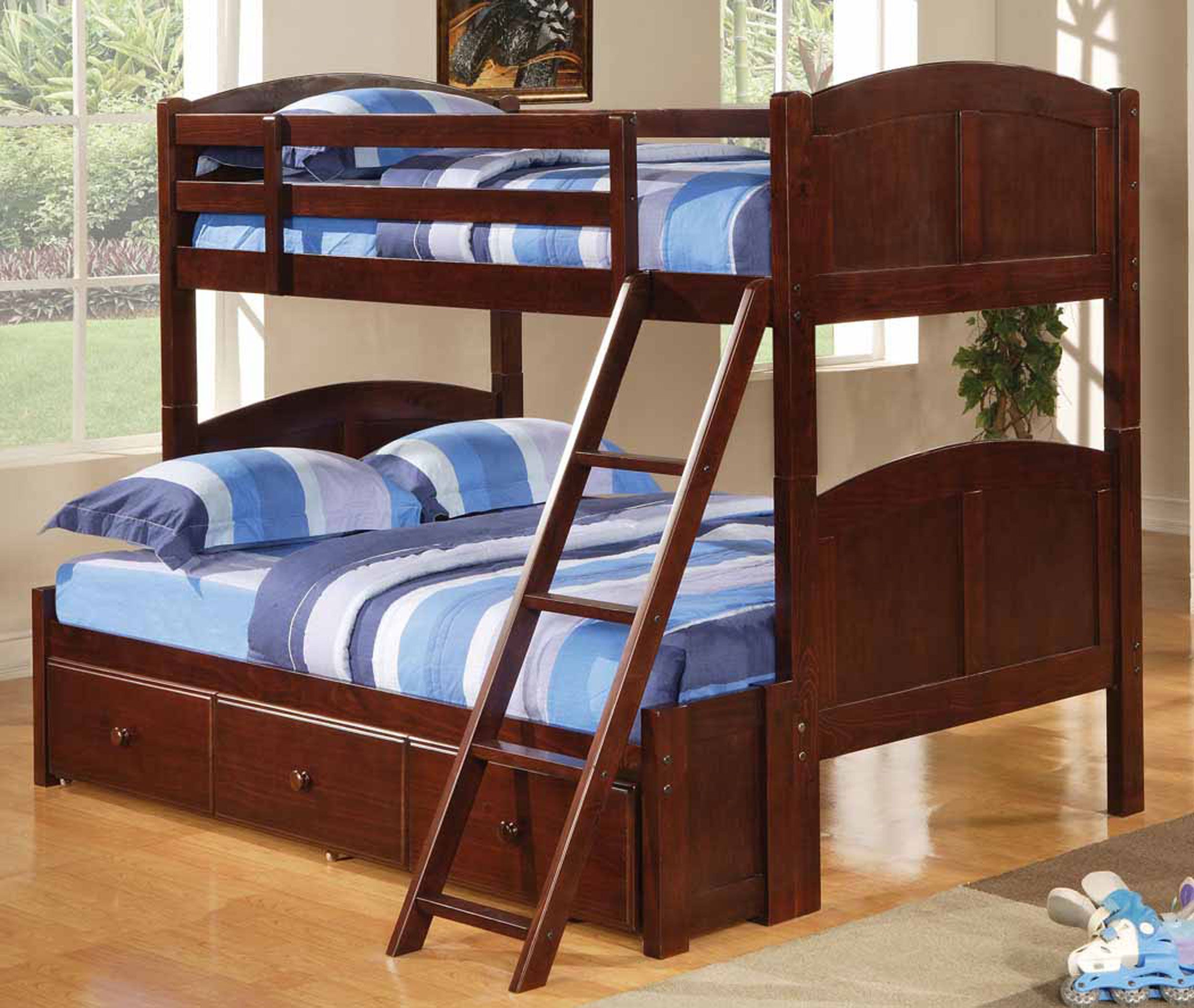 Coaster twin deals full bunk bed