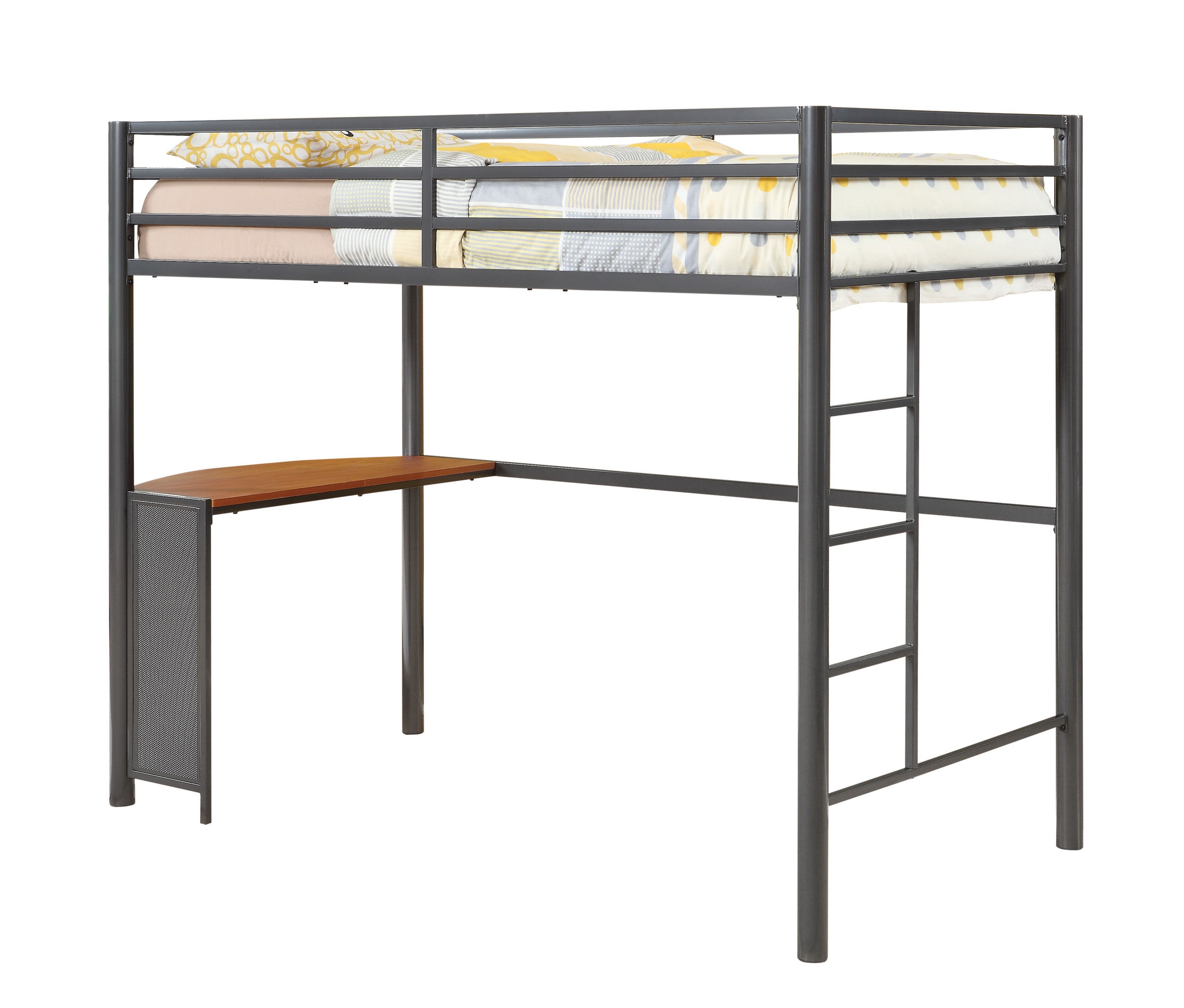 Coaster Bedroom Fisher Twin Workstation Loft Bed Gunmetal