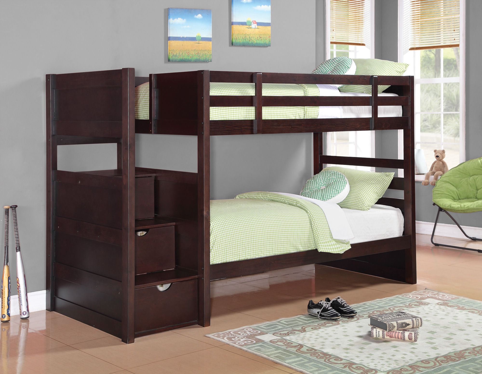 Coaster twin over full deals bunk bed