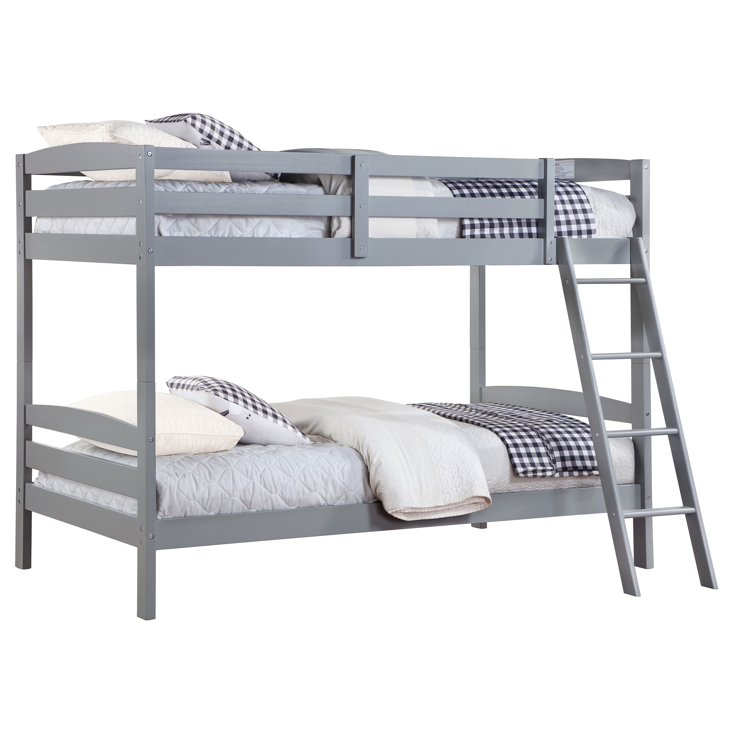 Coaster Bedroom Rhea Wood Twin Over Twin Bunk Bed Grey 460563T