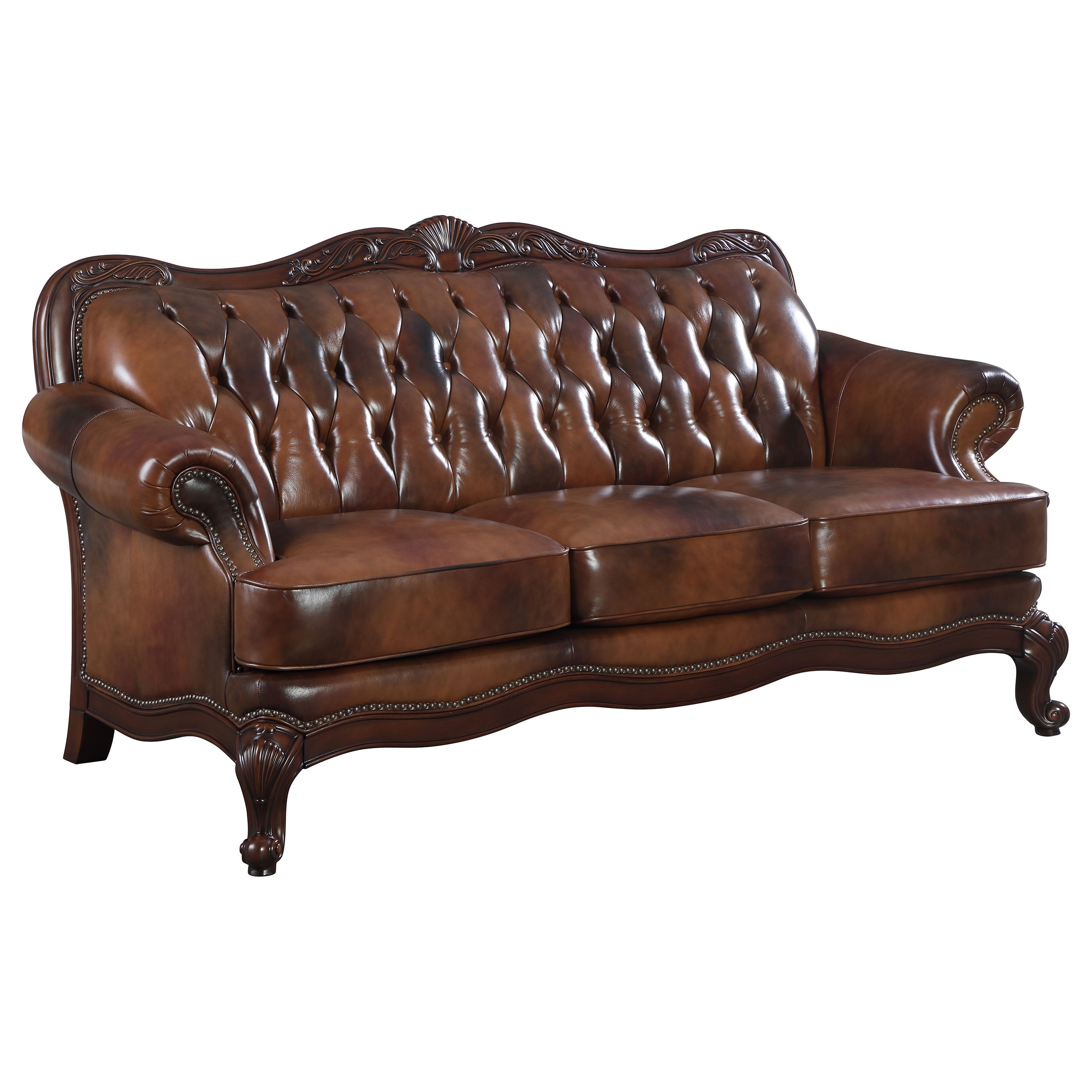 低価格 Coaster Living Room Victoria 3-piece Full Leather ジャケット・アウター