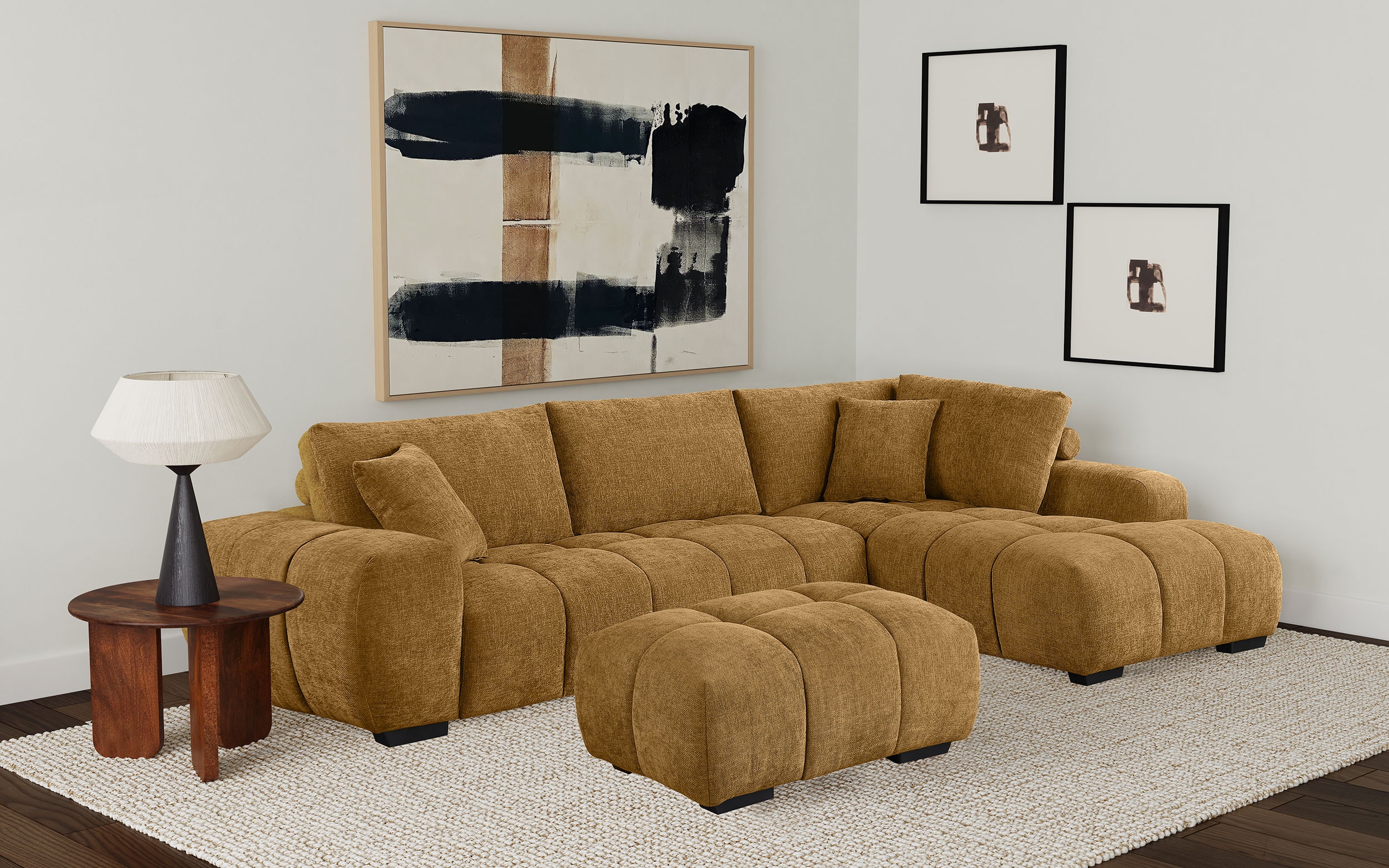Coaster Living Room Camacho Upholstered Sectional Sofa With