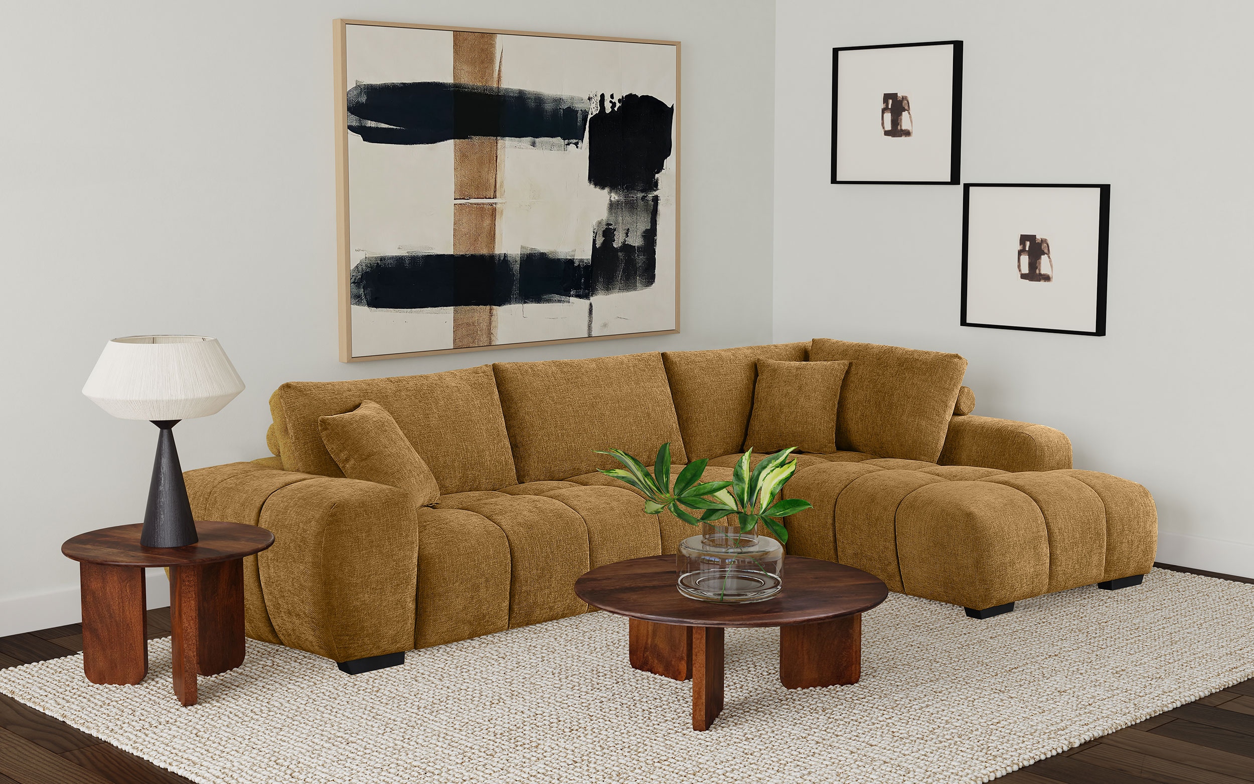 CONVENIENCE YOUNG ソファグラフィックスウェット Mサイズ Coaster Living Room Camacho Upholstered Chaise Sectional Sofa