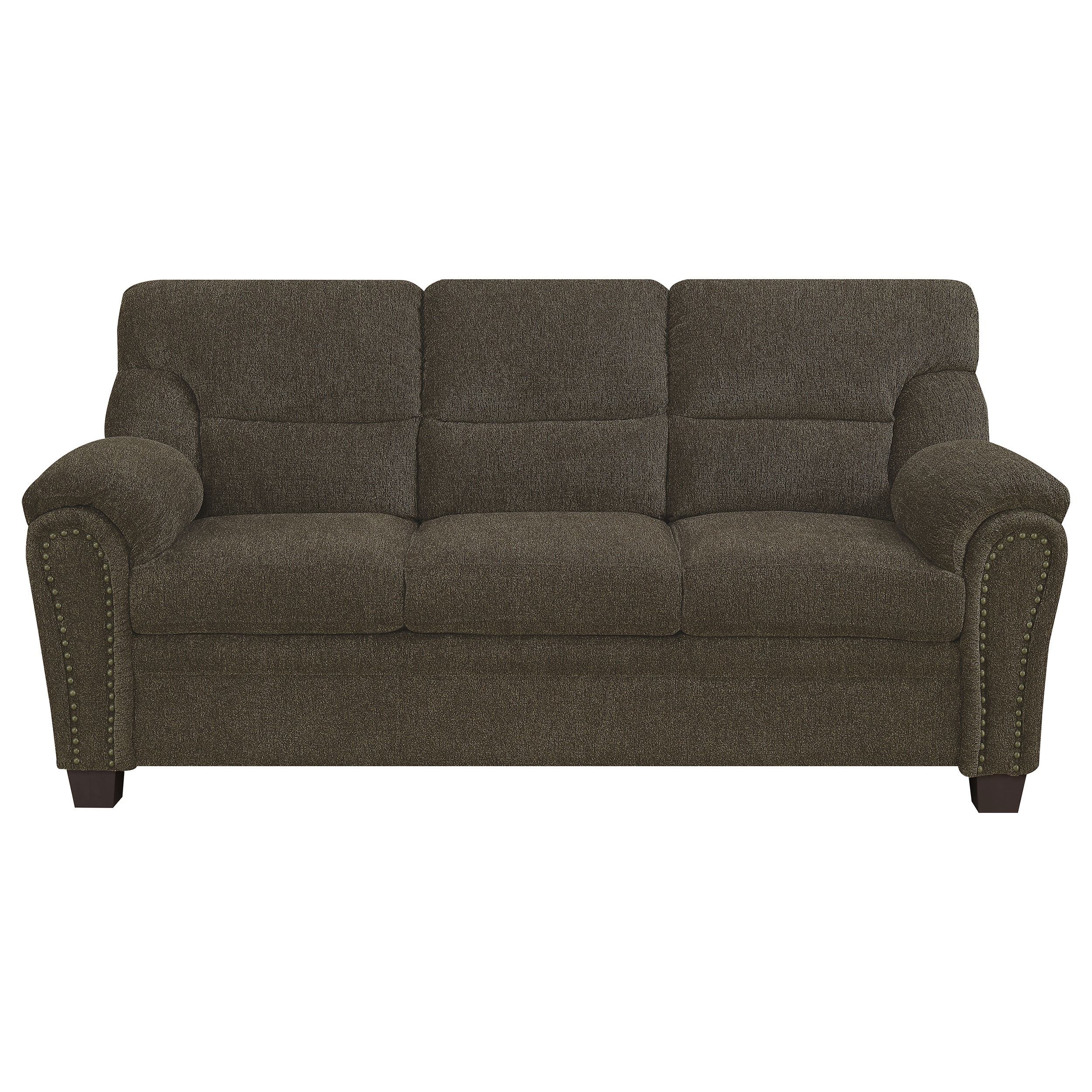 Coaster Living Room Clementine 2-piece Upholstered Padded Arm Sofa