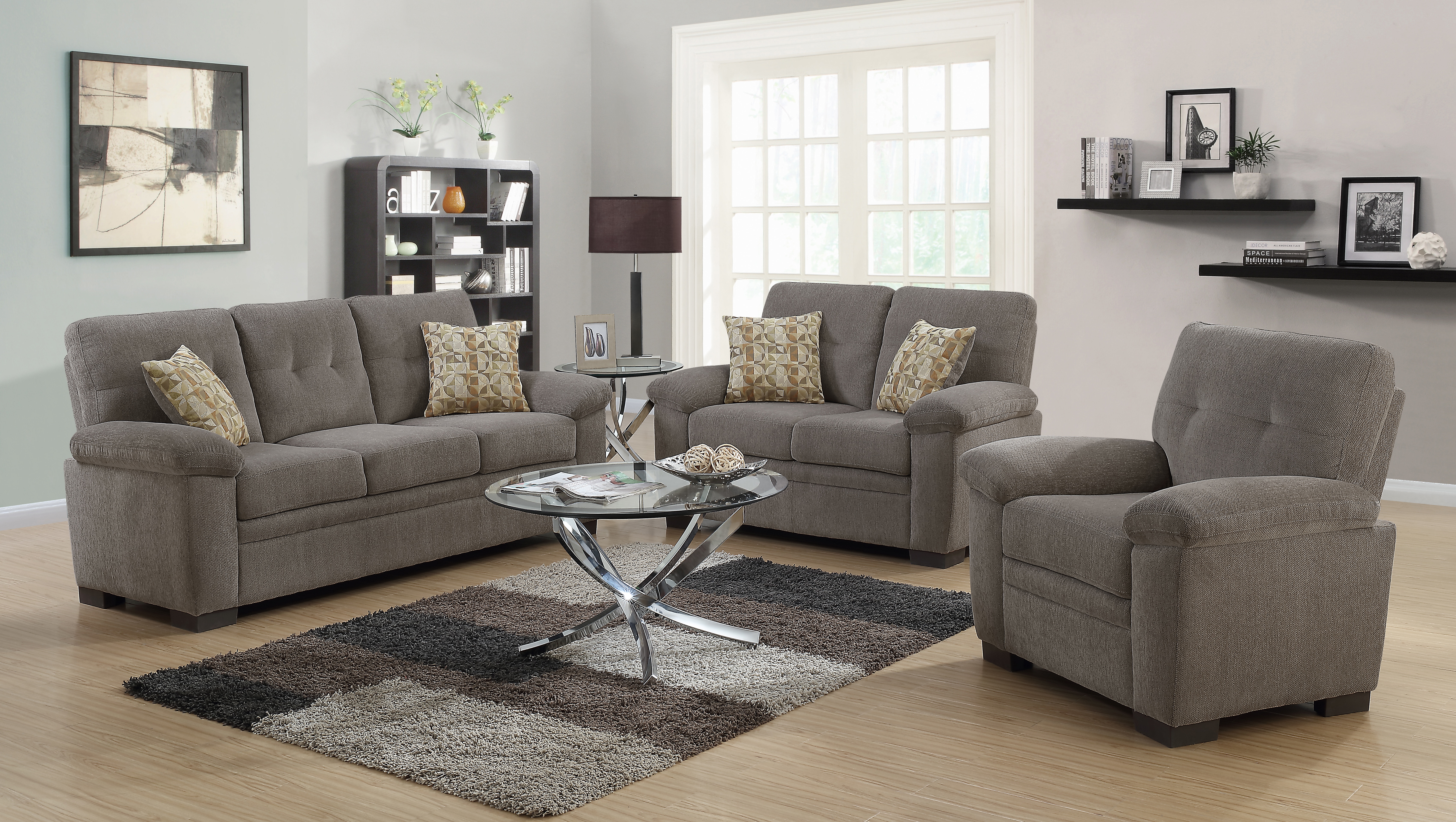 Coaster Living Room 2 Pc Sofa Love 506581 S2 Wenz Home