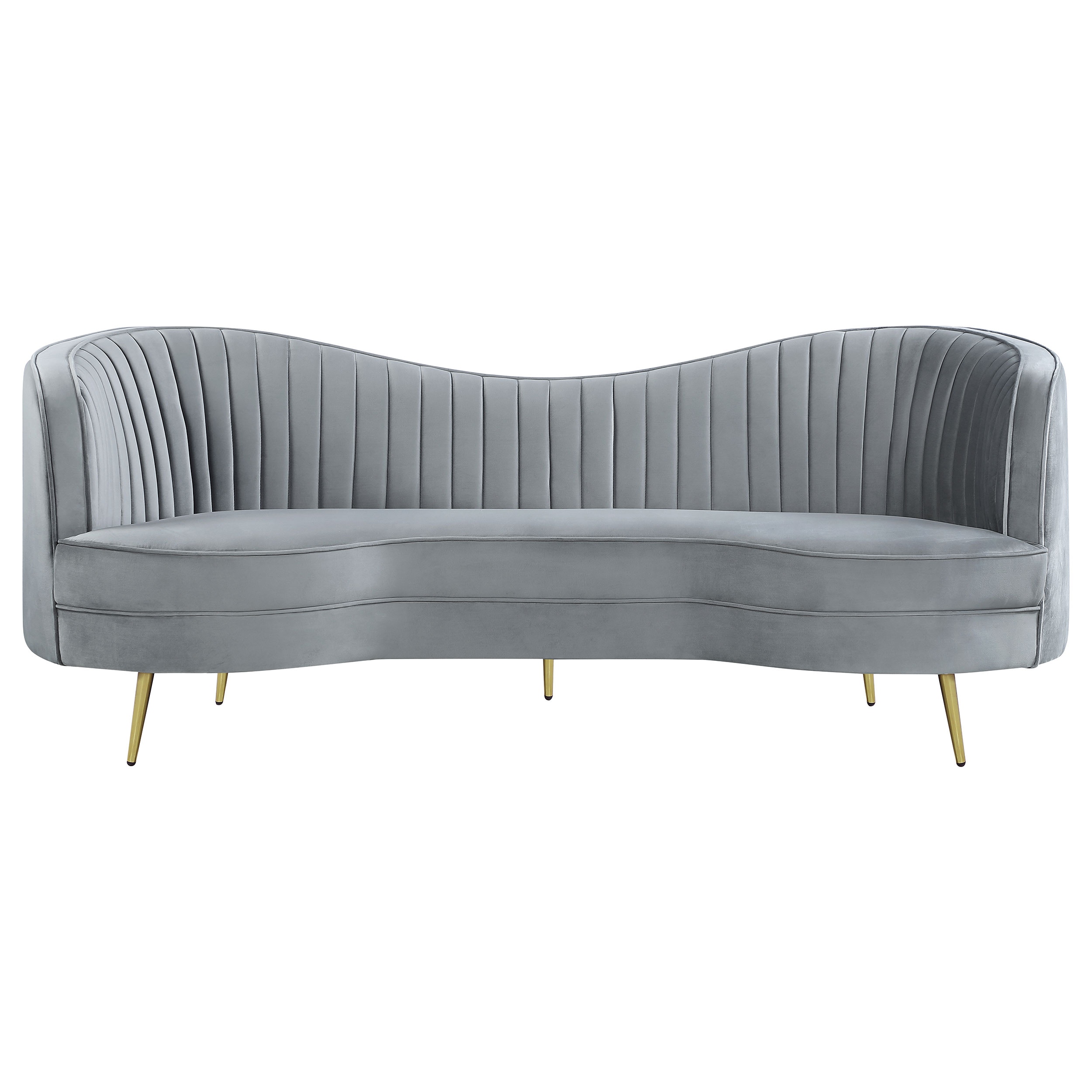 Coaster Living Room Sophia Upholstered Channel Tufted Sofa Coaster Living Room Sophia Upholstered Channel Tufted Sofa