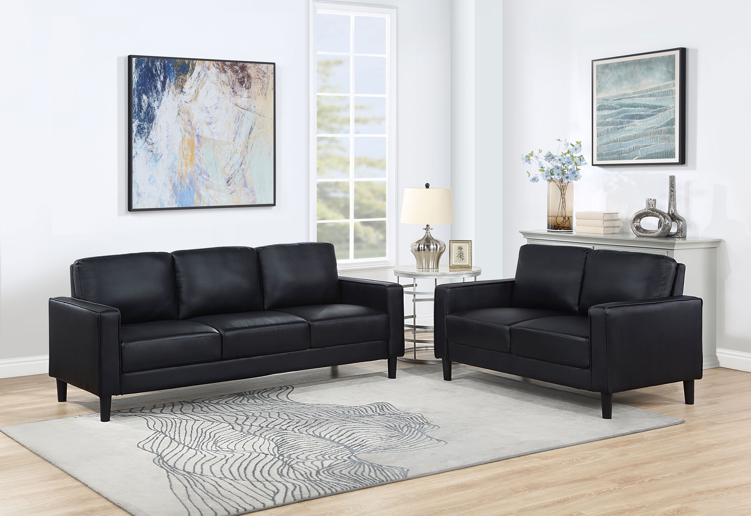 Coaster Ruth Upholstered Track Arm Sofa
