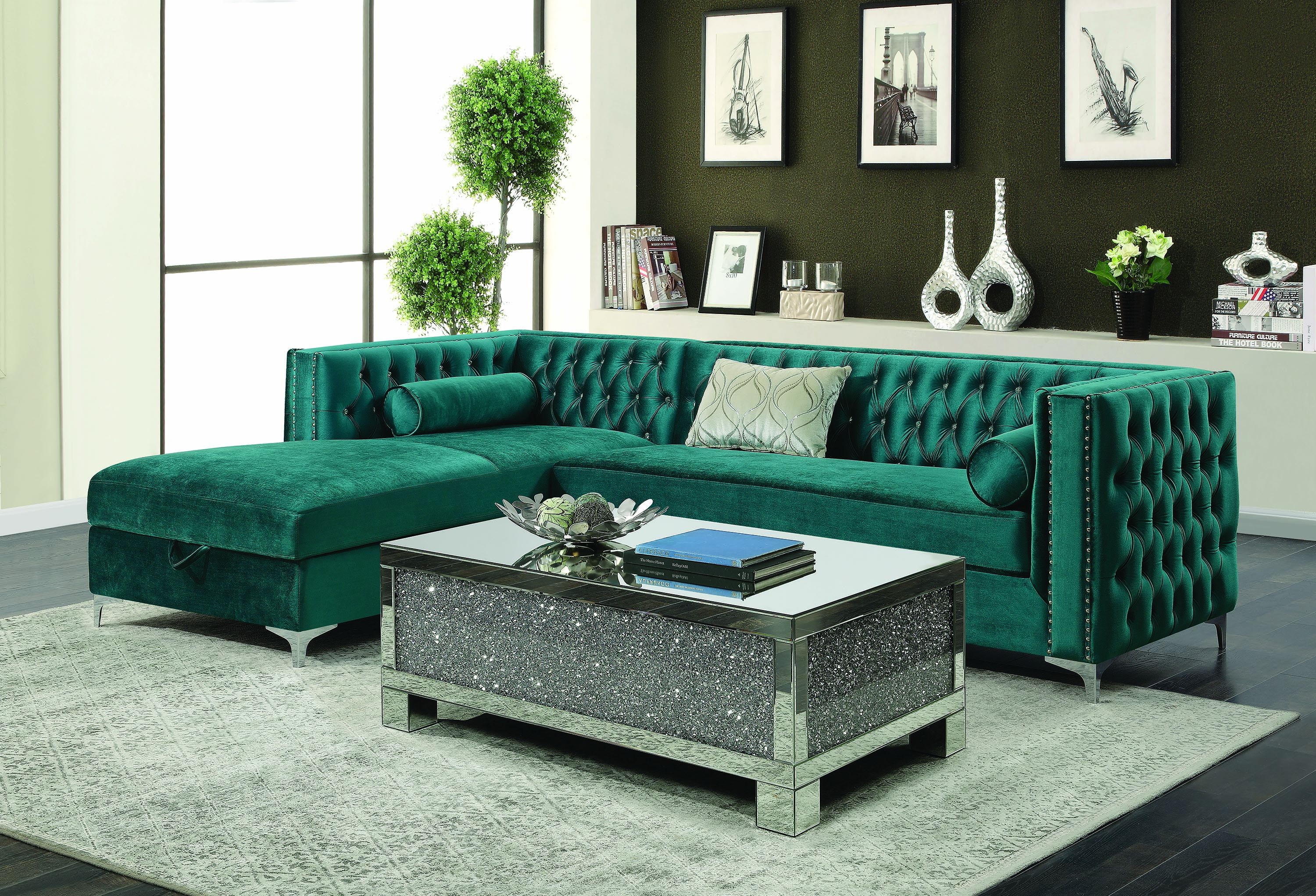 Coaster Living Room Sectional 508380 Silk Greenery Home Store