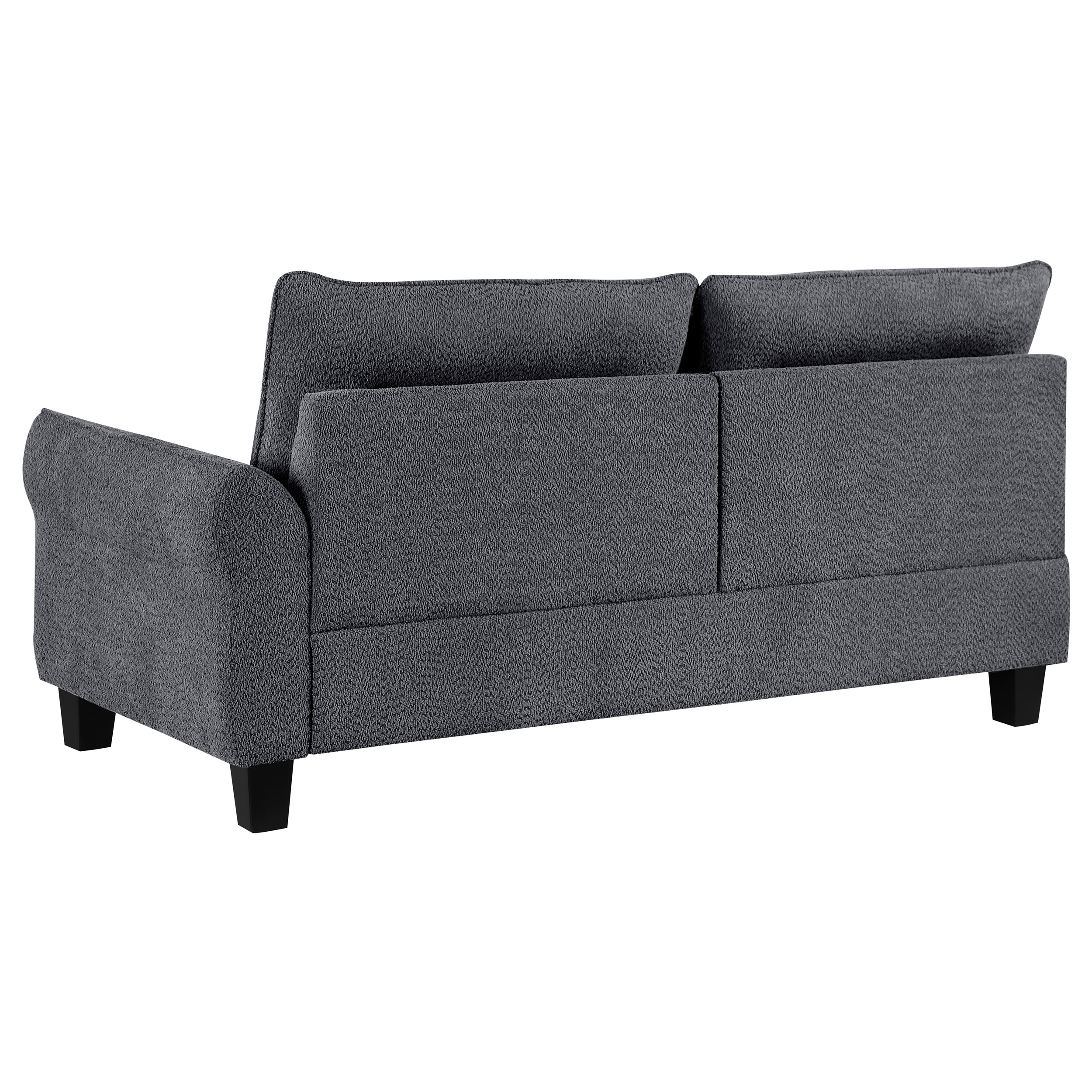 Coaster Living Room Caspian Upholstered Curved Arm Chaise