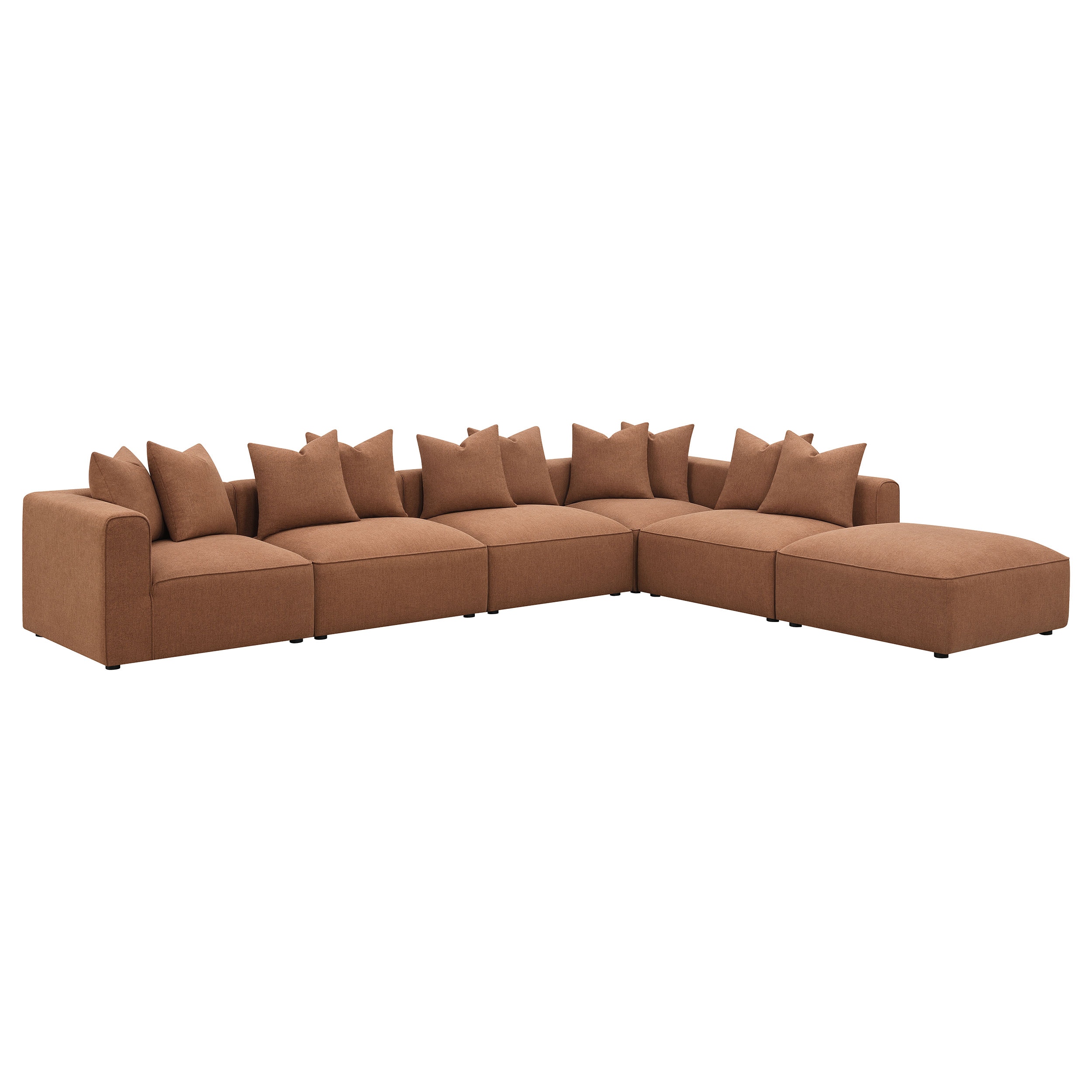 Coaster Living Room Jennifer 6-piece Upholstered Modular Sectional