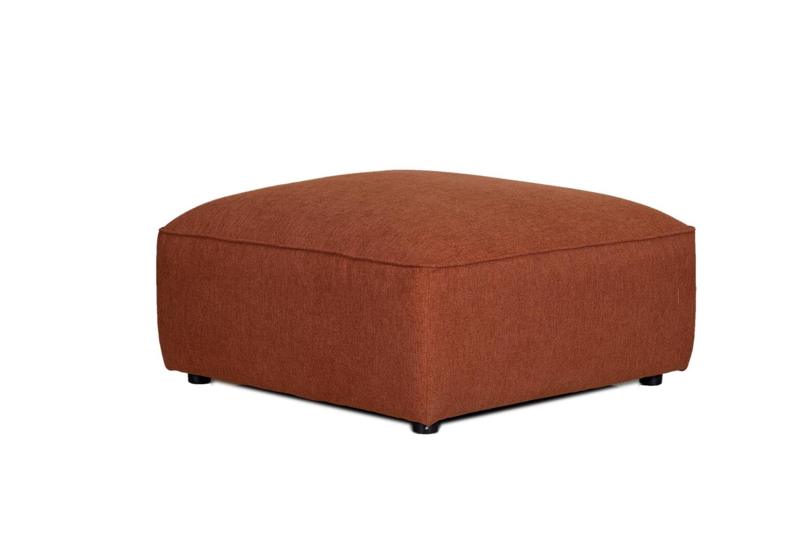Coaster Living Room Jennifer Square Upholstered Ottoman Terracotta