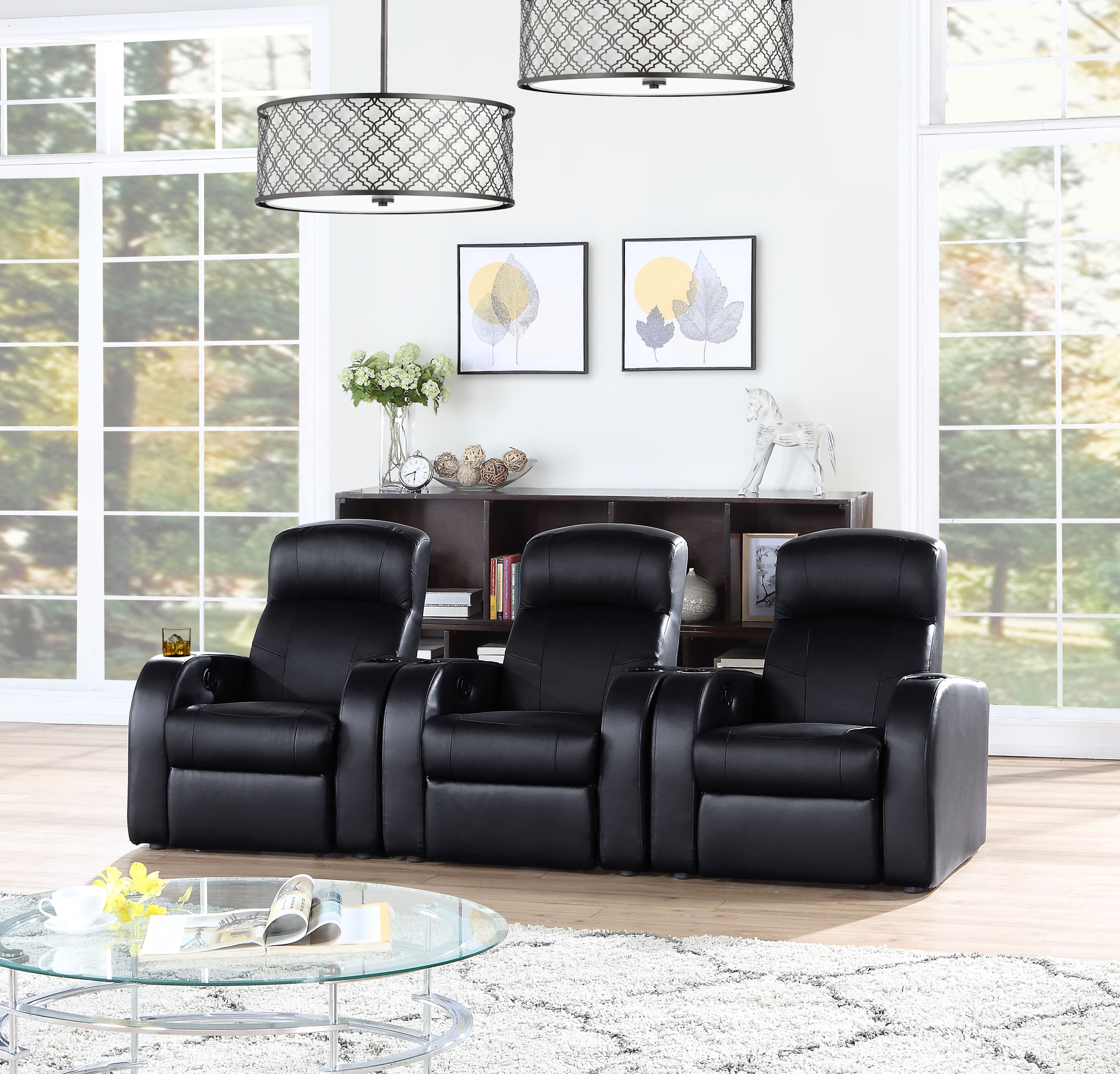 Movie theater best sale living room set