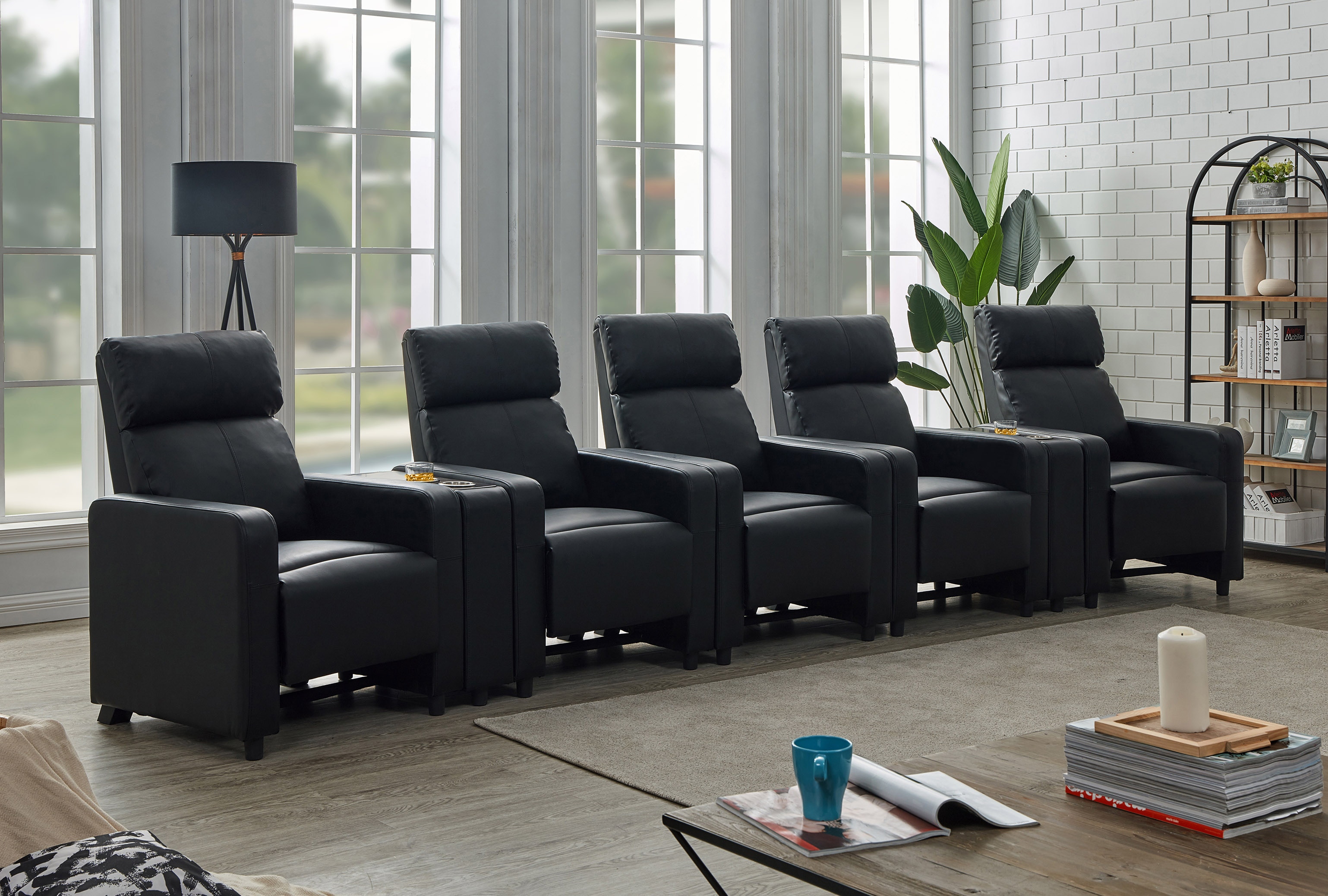 Modern home theater discount seating