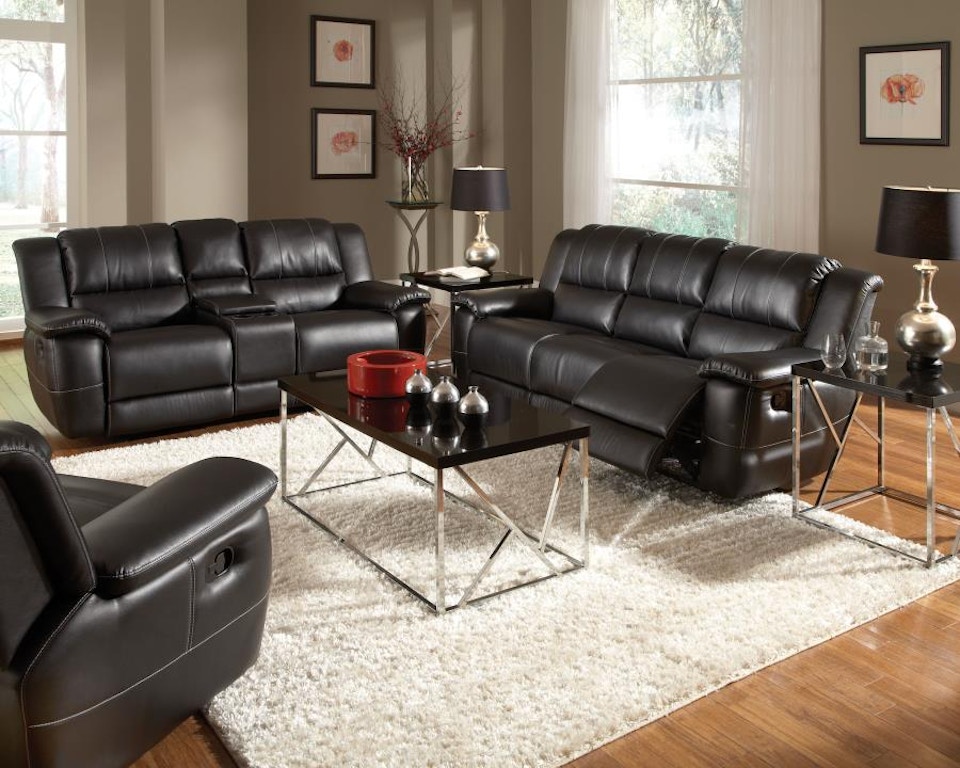 Black Two Piece Living Room Set