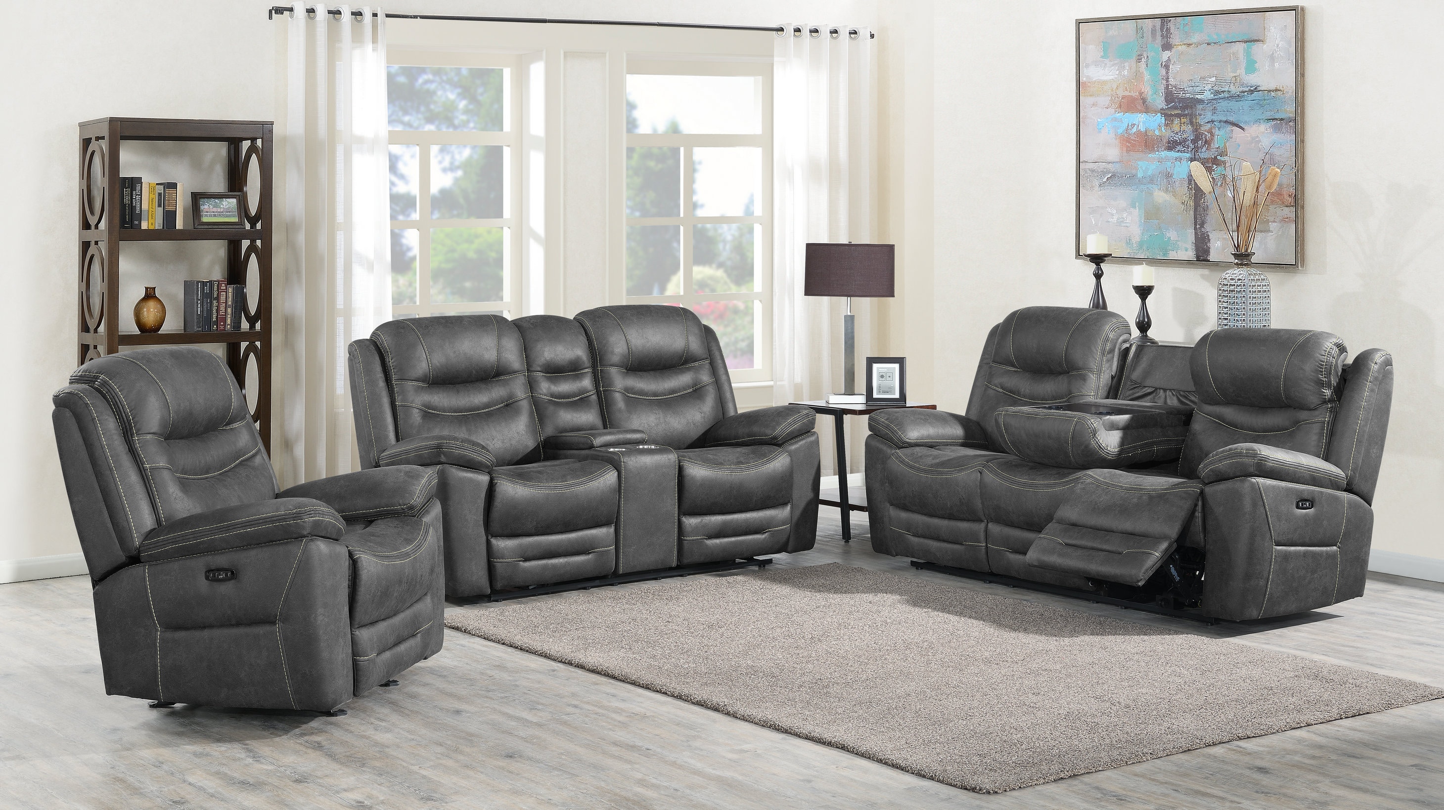 Coaster Living Room 3 Piece Set 603341PP-S3 - Furniture Plus Inc