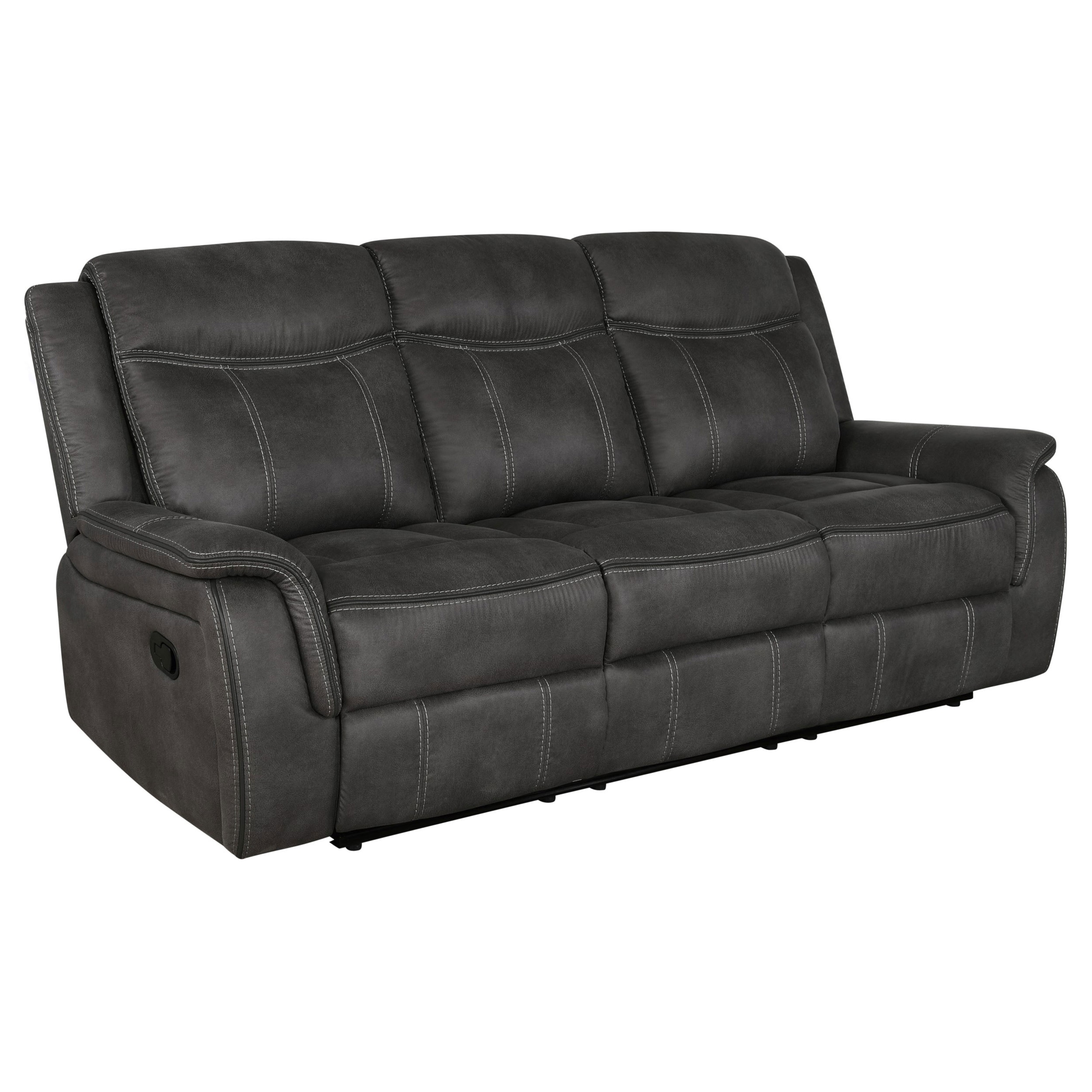 Coaster Living Room Lawrence 2-piece Upholstered Reclining Sofa