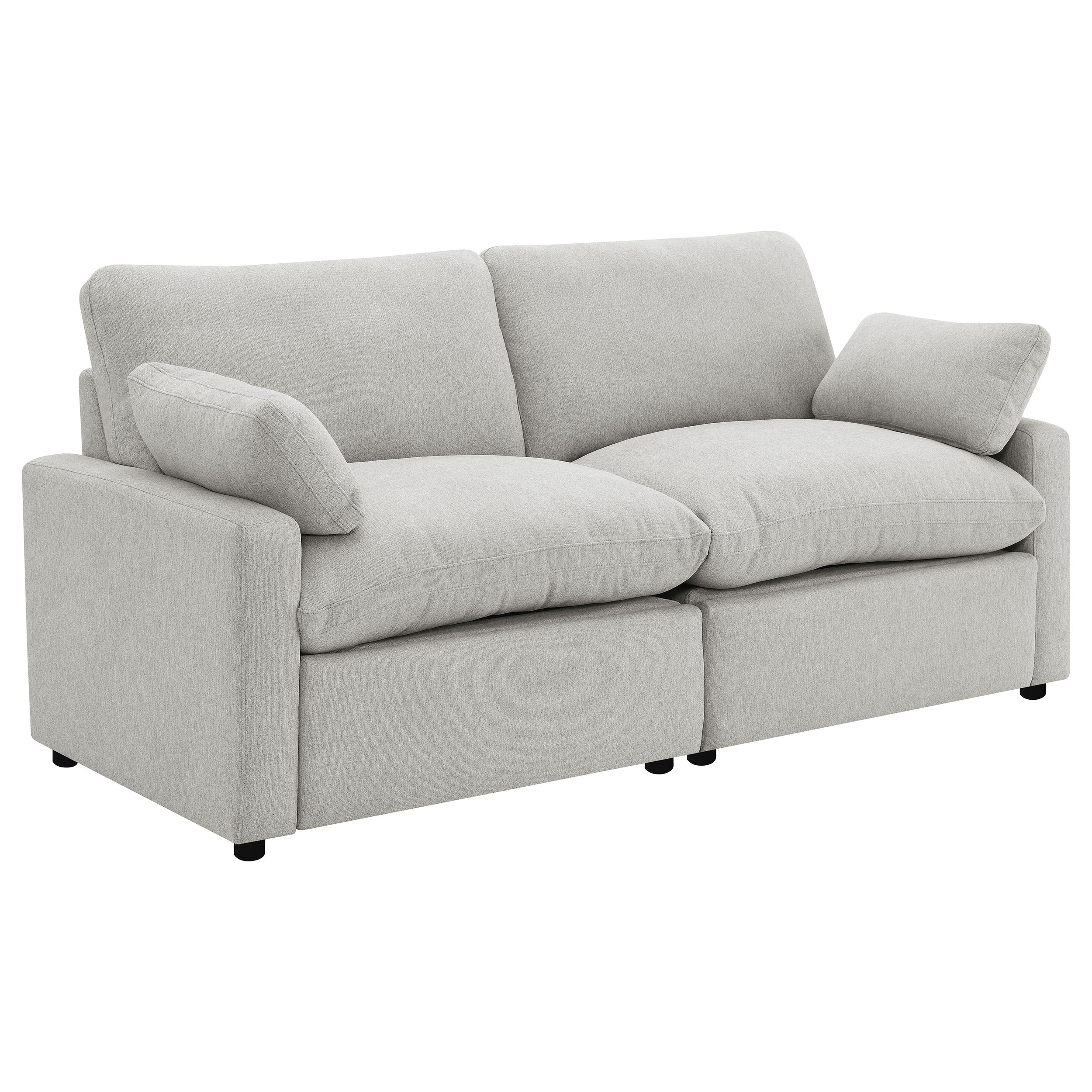 Coaster Collins Modular Power Loveseat Grey 609562P